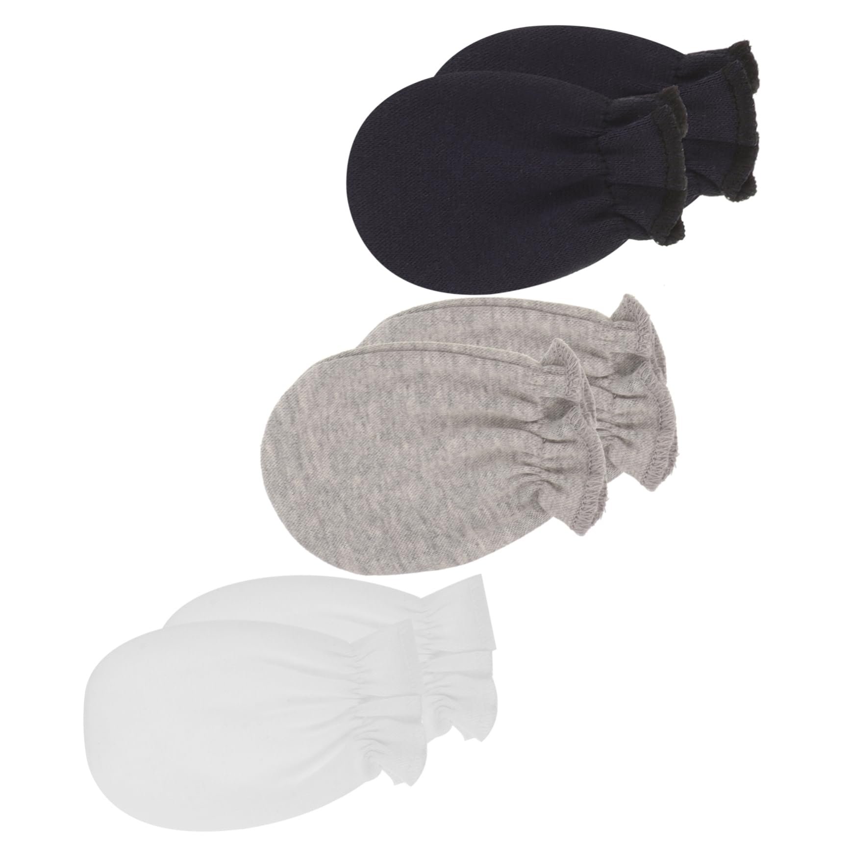 FOMIYES Newborn Baby Mittens 3 Pack Baby Gloves for 0-6 Months Old Hand Mittens for Boys Girls