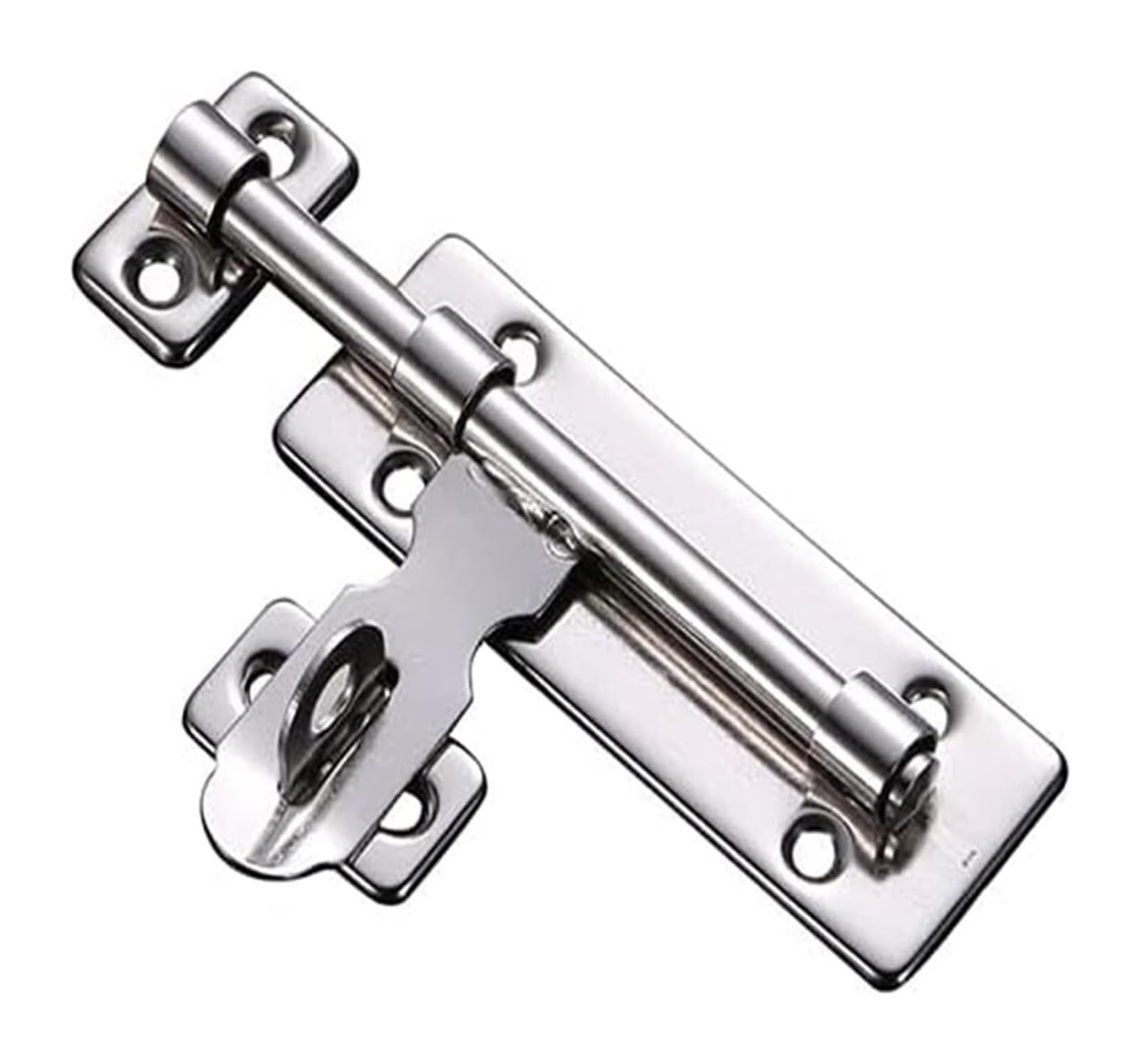 Rotate Bolt Latch Lock, Door Stainless Steel Slide Barrel Bolt Gate Latch for Windows Garden Shed Multiple Sizes(A)