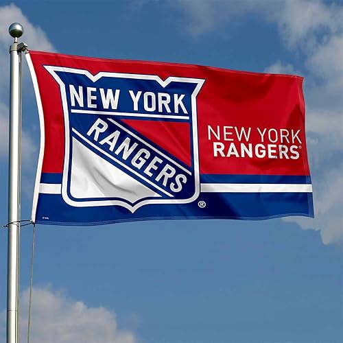 Miniatura 3 de Bandera con logotipo de los New York Rangers de 3 x 5 pies
