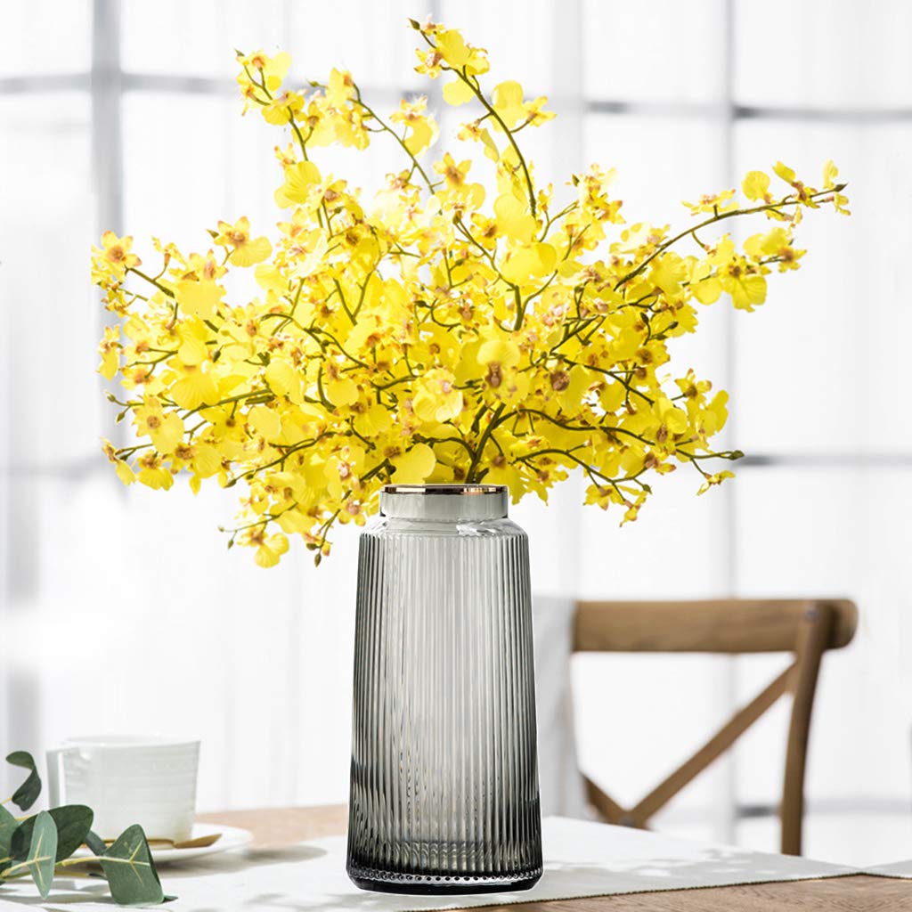 Amazon.co.jp: ZXBAODAN 透明花瓶 背の高い厚みのあるクリスタルガラス