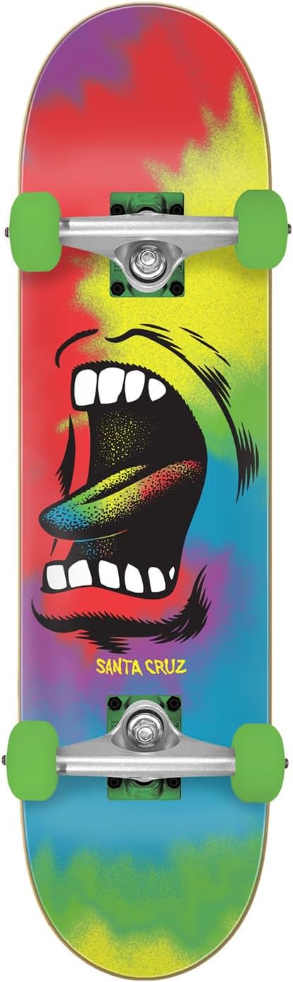 Santa Cruz Big Mouth Tie Dye Full 8.00in x 31.25in Skateboard Complete