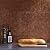 FASÄDE Hammered Decorative Vinyl Backsplash Panel in Antique Bronze (6X6 Inch Sample)