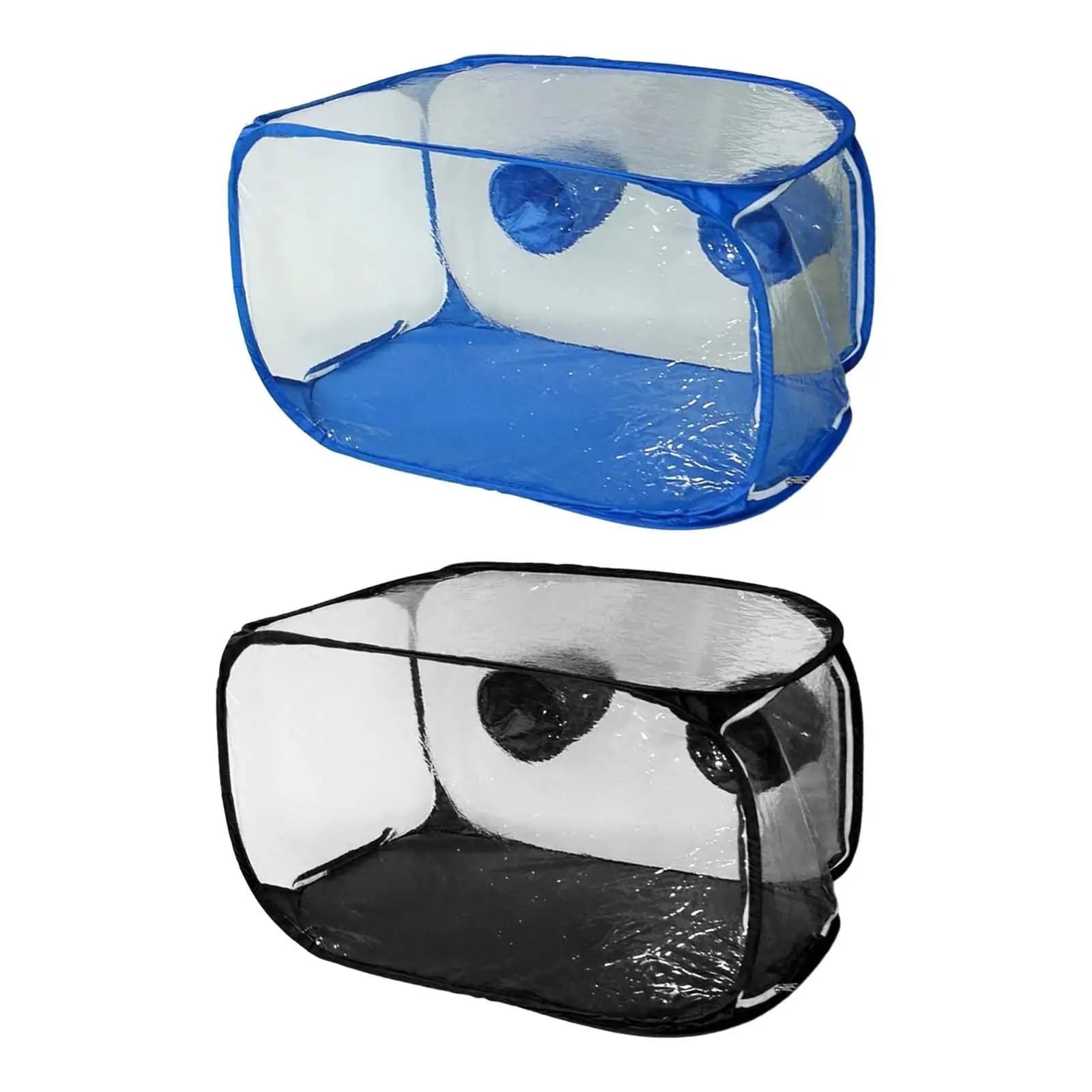 GewäChshaus Treibhaus Tomatenhaus Mini-Gewächshaus, einfach zu bedienen, Faltbarer Wachstumstopf for Dächer, Gemüsegarten(Blue)