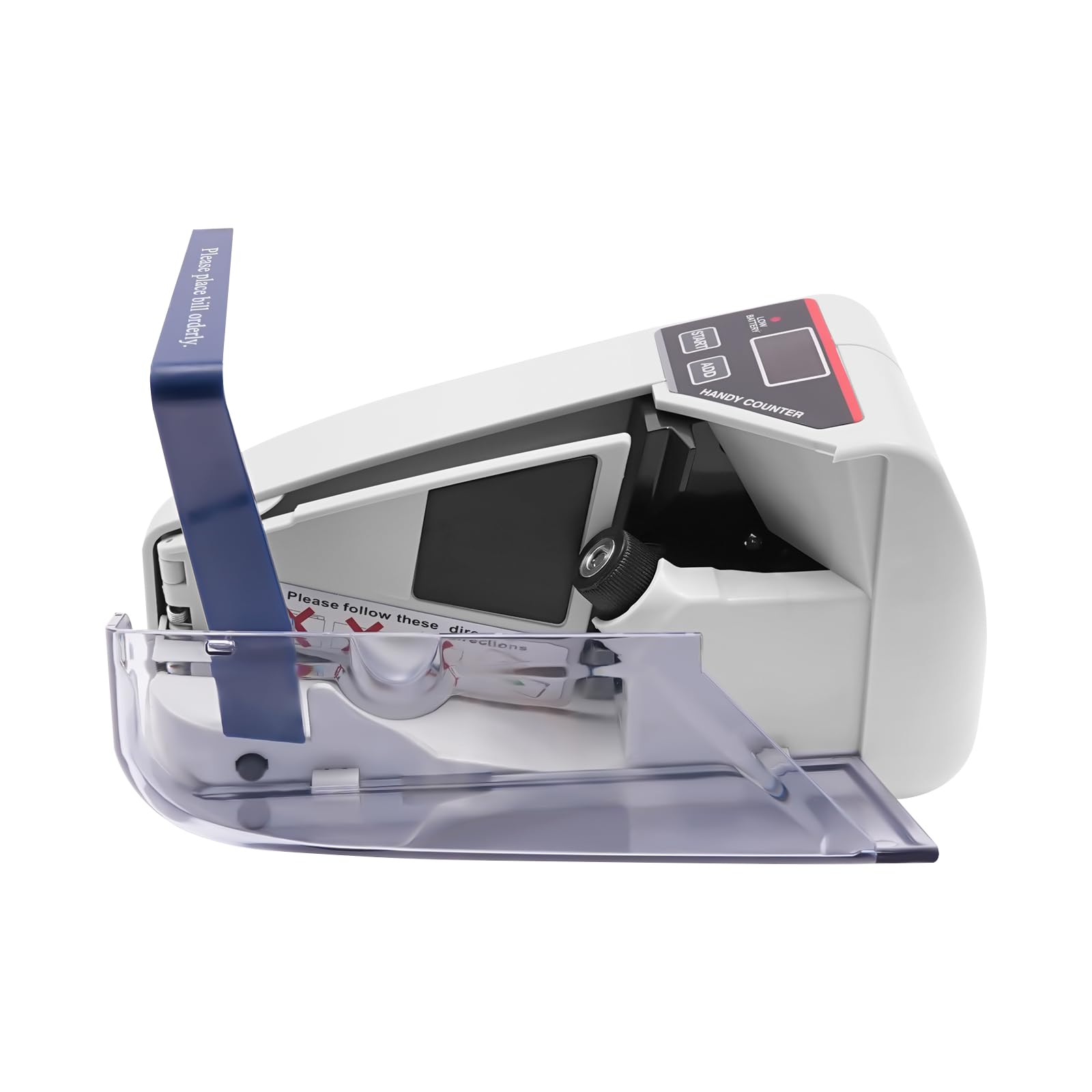 V30 Contatore di denaro, contatore di banconote portatile con indicatore LED per banche, negozi o altri luoghi in cui i soldi devono essere contati
