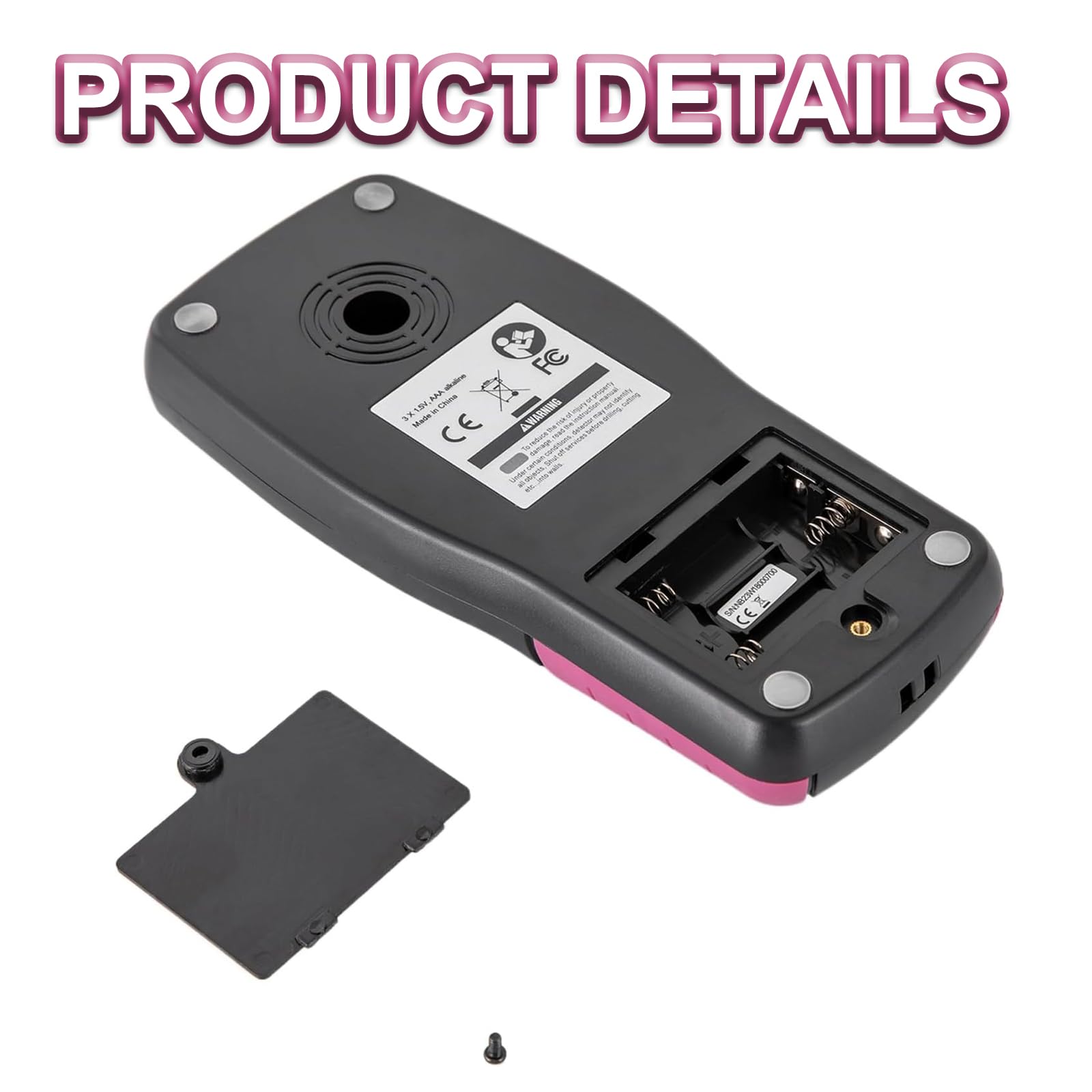 Detector De Pared Digital Portátil Profesional Multifunción, Buscador De Vigas, Escáner De Pared. Localiza con Precisión Metal Bajo La Pared, Detecta Cables Eléctricos, Tuberías De PVC Y Agua