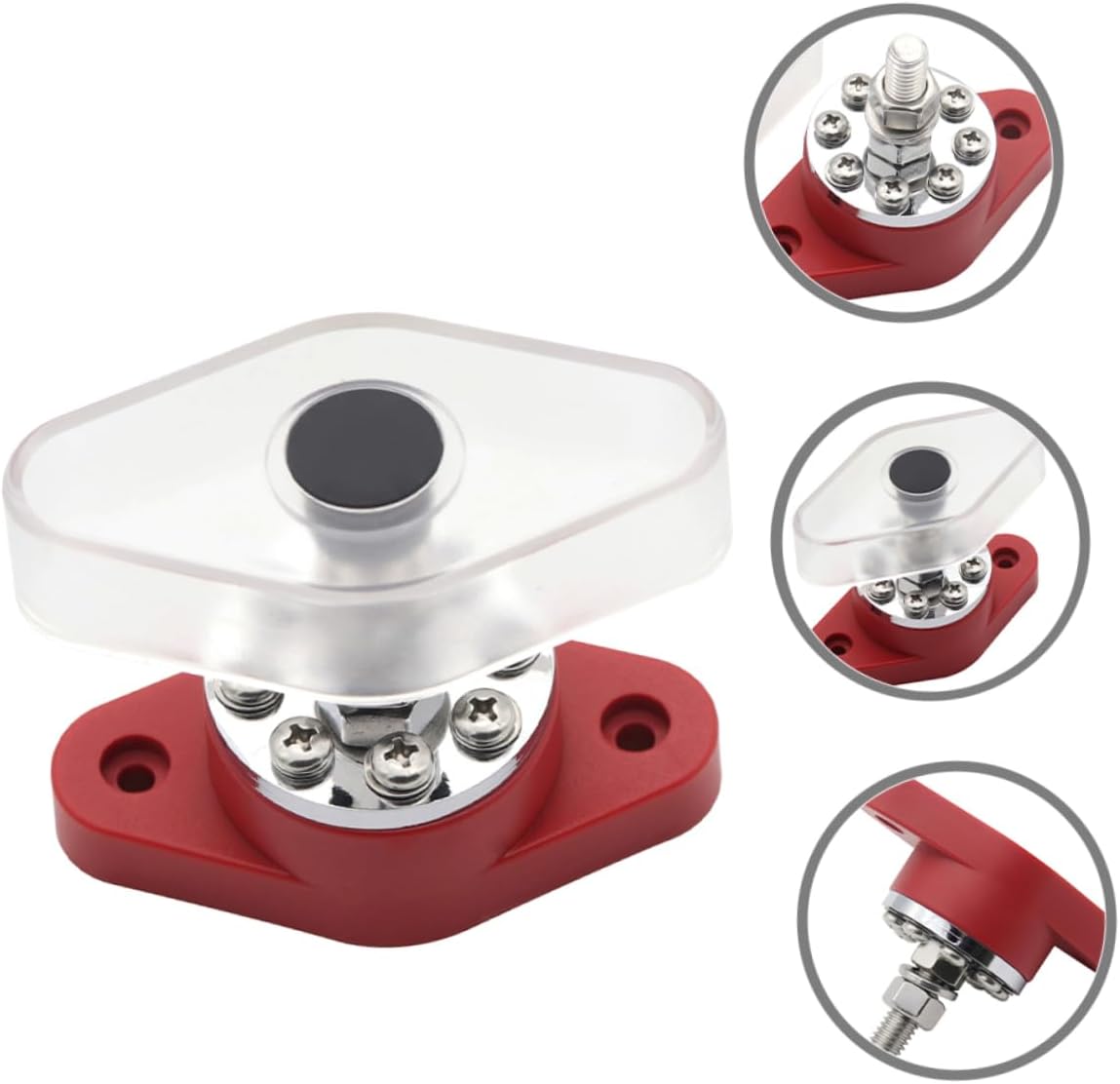 300a Terminal Bus Bar Distribution Block for Automotive Rvs Boats High Copper Terminal Stud Easy Installation for Electrical Systems