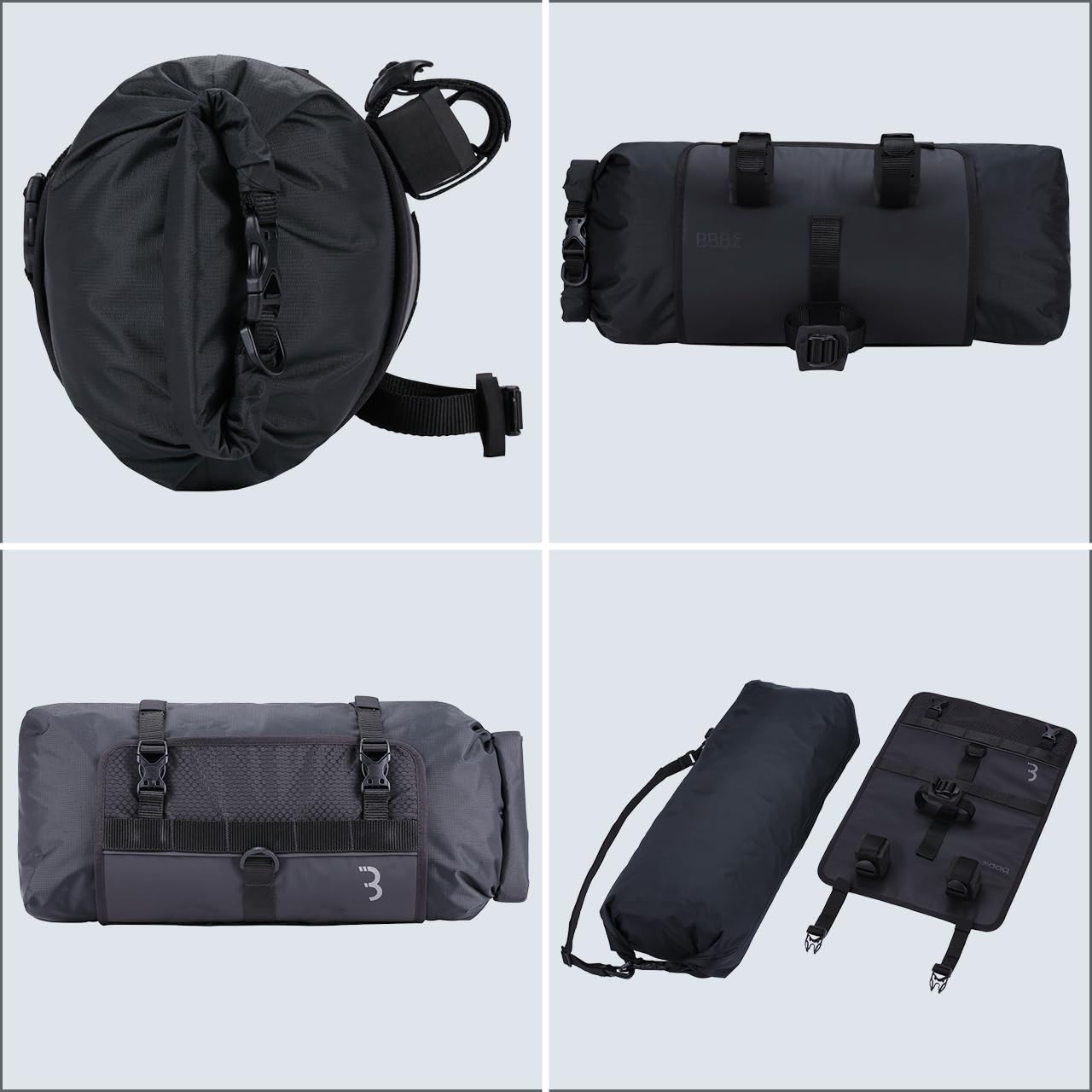 BBB Cycling Fahrrad Tragetasche Vorne Wetterfest, Front Fellow Lenker Gepäckträger Tasche, BSB-141, Schwarz, M