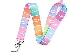 Abc Lanyard - Alphabet Capital Letters ABC Elementary School Teacher Lanyard