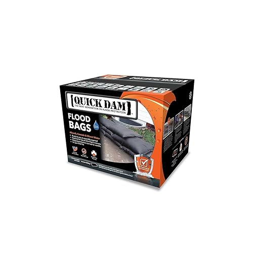 Quick Dam QD1224-20 Bolsa de inundación, paquete de 20, negro, paquete de 20