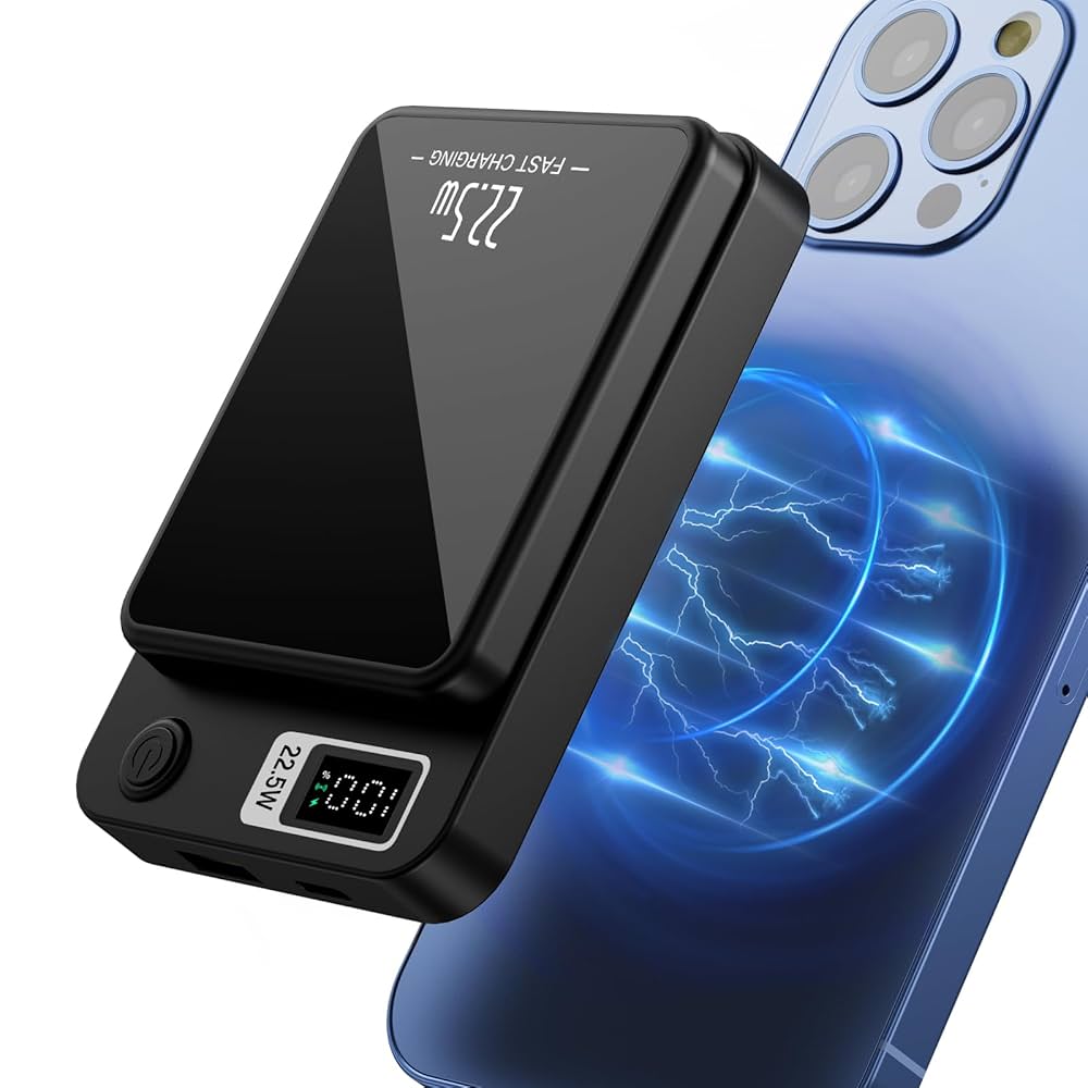 スマホアクセサリー Wireless Powerbank 10,000mAh Wireless Power Bank 10000 mAh Magnetic Wireless Power Bank