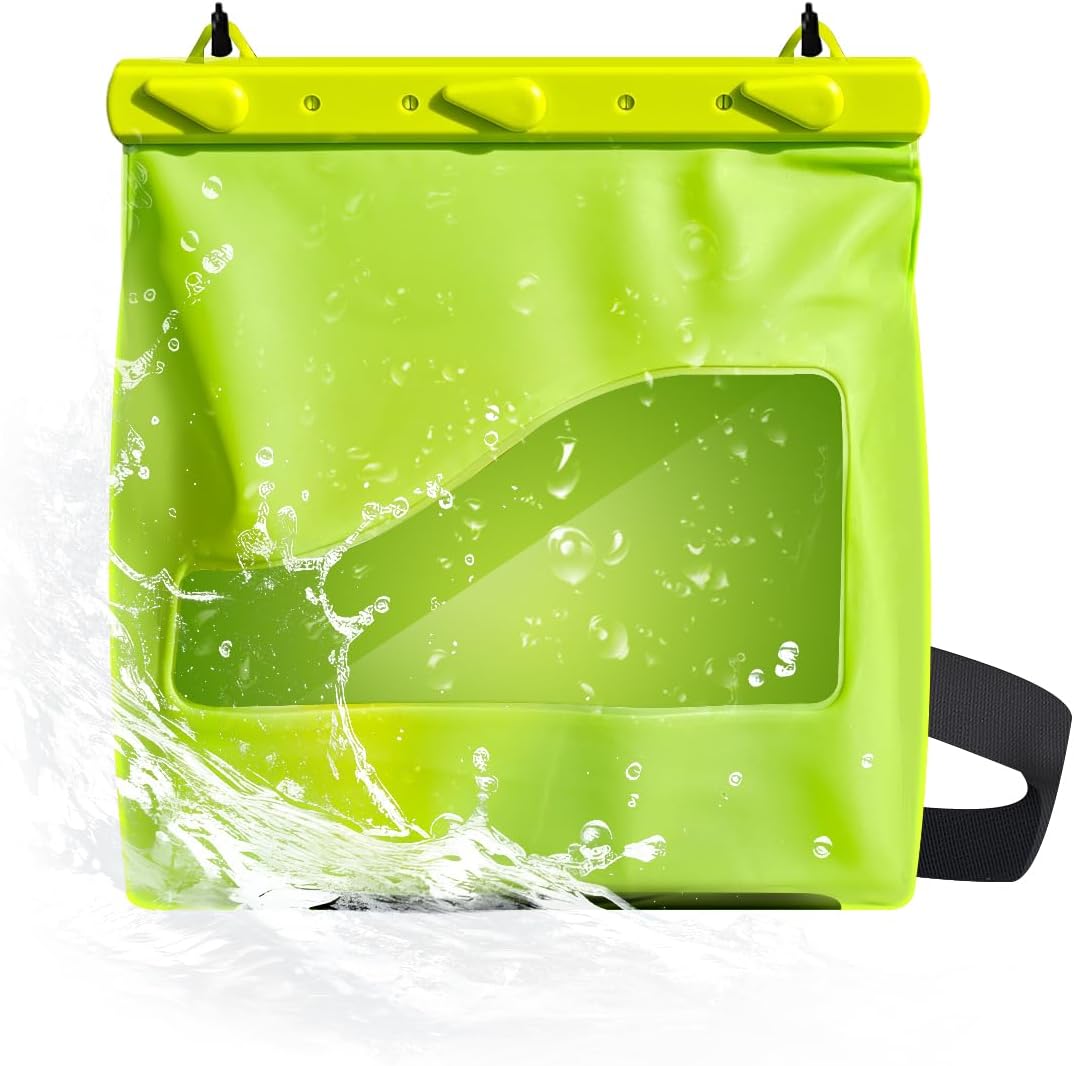 LAQ DESiGN STAYDRY Waterproof Bag, Dry Bag with Shoulder Strap for Swimming, Boating, Traveling, Snorkeling, Kayaking, Fishing, Diving, Hiking, Camping-Large (Green) LAQ DESiGN STAYDRY Waterproof Bag, Dry Bag with Shoulder Strap for Swimming, Boating, Traveling, Snorkeling, Kayaking, Fishing, Diving, Hiking, Camping-Large (Green)