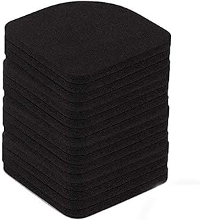 Anti-Vibration Pads,YUIP EVA Multifonctionnelle Lave-Linge Tapis Anti-Choc Anti-dérapant Réfrigérateur Mute Pad, Noir, 24 Pièces