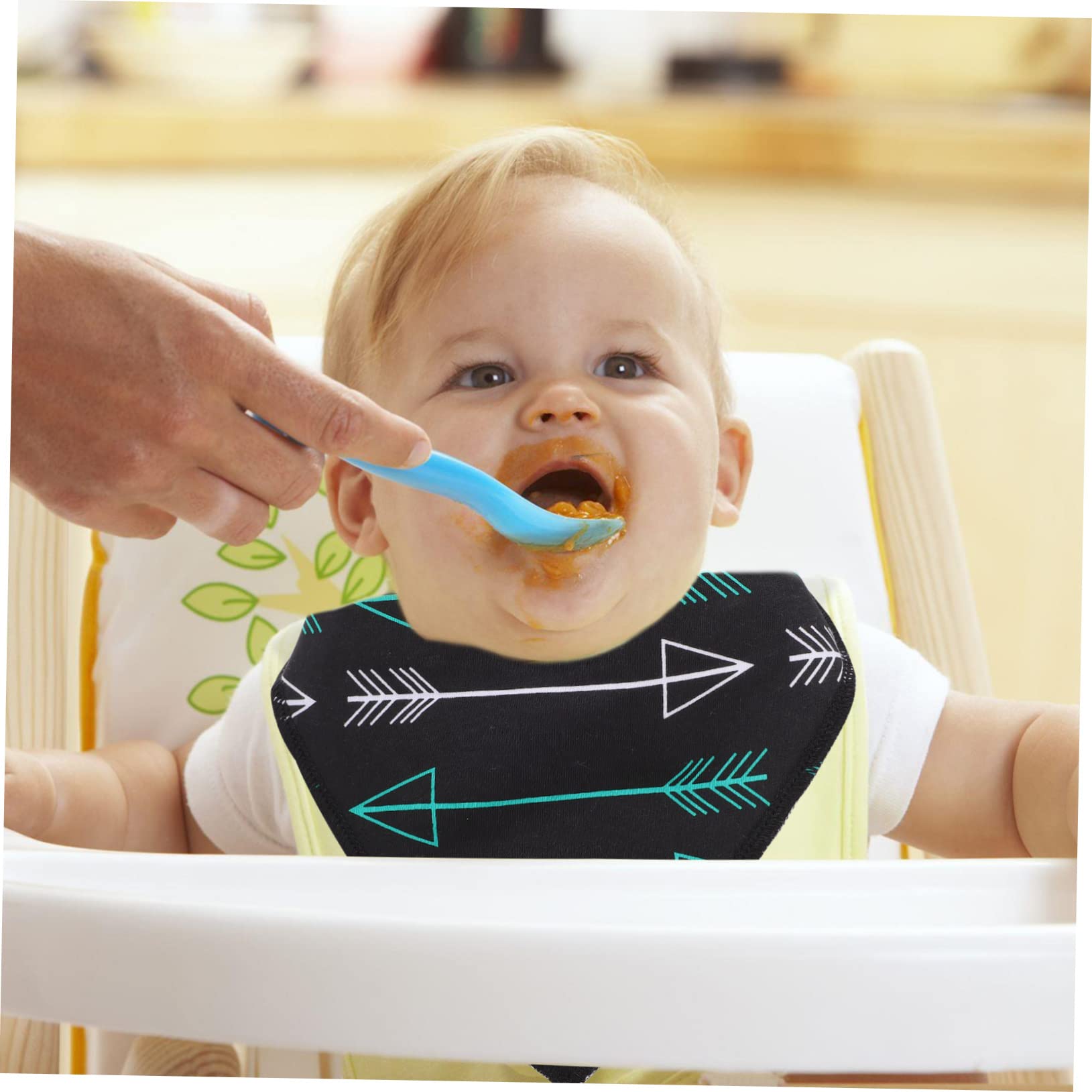 Toyvian 12pezzi Bavaglini Per Cotone Impermeabili Da Bandana Assorbente Per Alimentazione e Salivazione Morbidi e Delicati Sulla Per Mesi