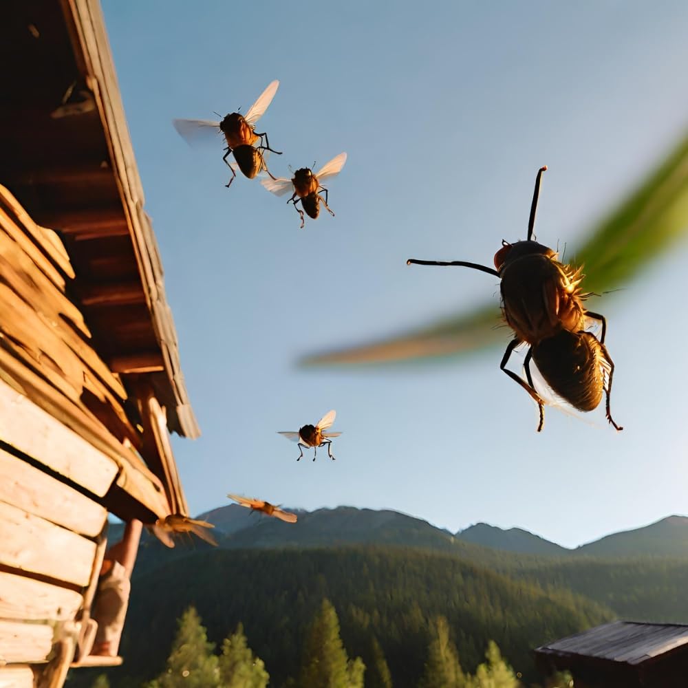 HOFMEISTER® Fliegenklatsche Groß aus Leder, Fliegentöter mit Holzstiel, Mückenklatsche, Insektenvernichter, Holzgriff, Effektiver Fliegenvertreiber & Mückenvernichter