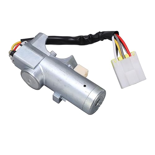 Miniatura 5 de Aramox Interruptor de arranque de vehículo de coche Cerradura de encendido con cerradura automática de puerta 2 llaves para Navara D22 19972006