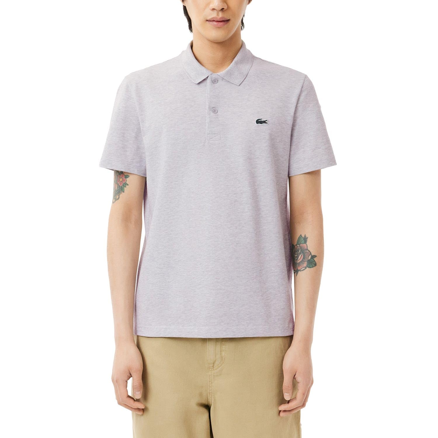 Lacoste Men's Grey Regular Fit Short Sleeve Polo Shirt in Size 3XL, Sports Direct