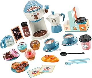 Toyvian Kit De Bolo De Chá Da Tarde De Simulação De 32 Peças Mini Brinquedos Para Crianças Terno Para Brincar Acessórios De Cozinha Conjuntos De Jogos Para Crianças Brinquedos