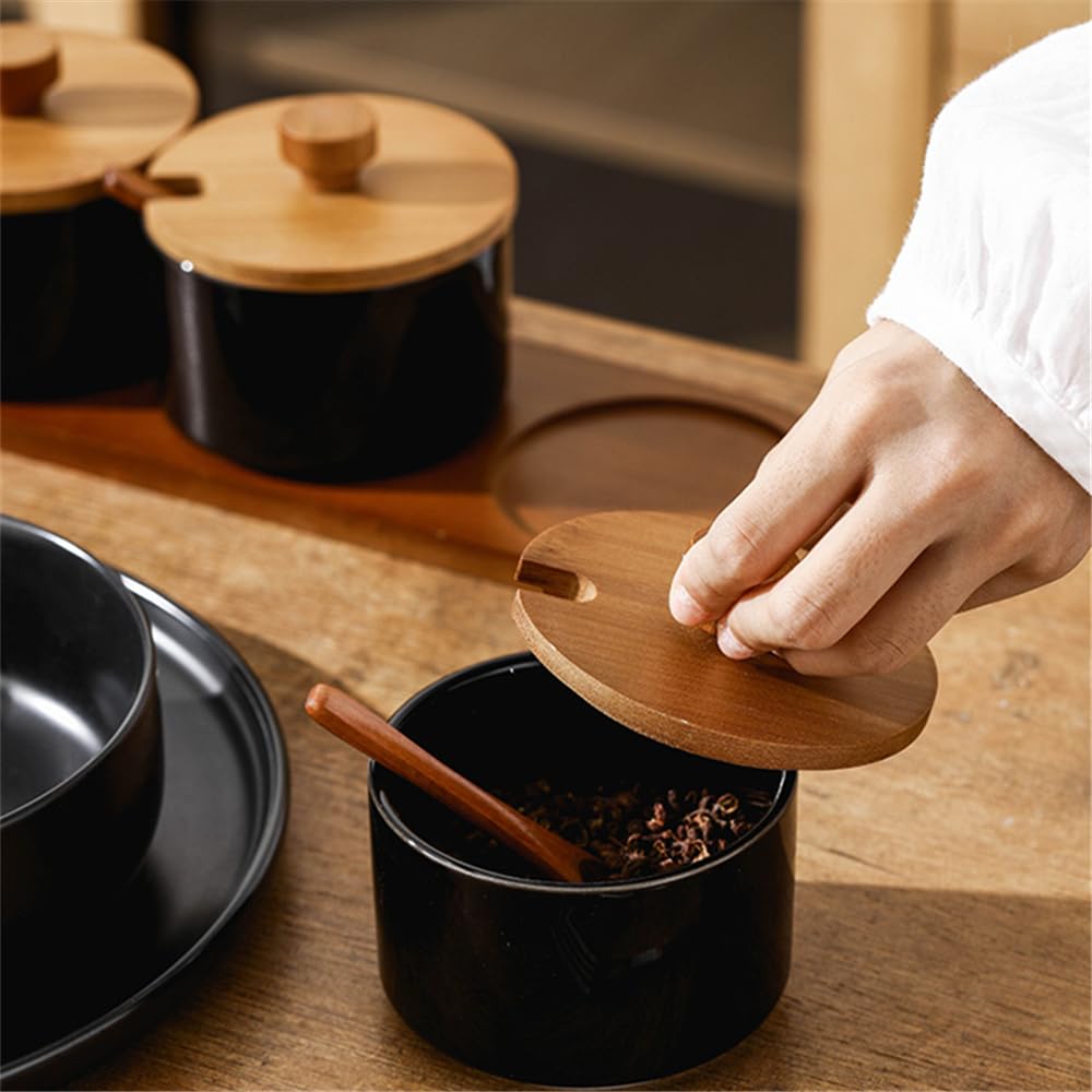 2er-Pack Vintage-Porzellan-Gewürzgläser mit Löffel, stilvolle Zucker, Salz, Kaffee und Gewürzbehälter, elegante Küchen-Organizer für Tee- und Zucker-Aufbewahrung
