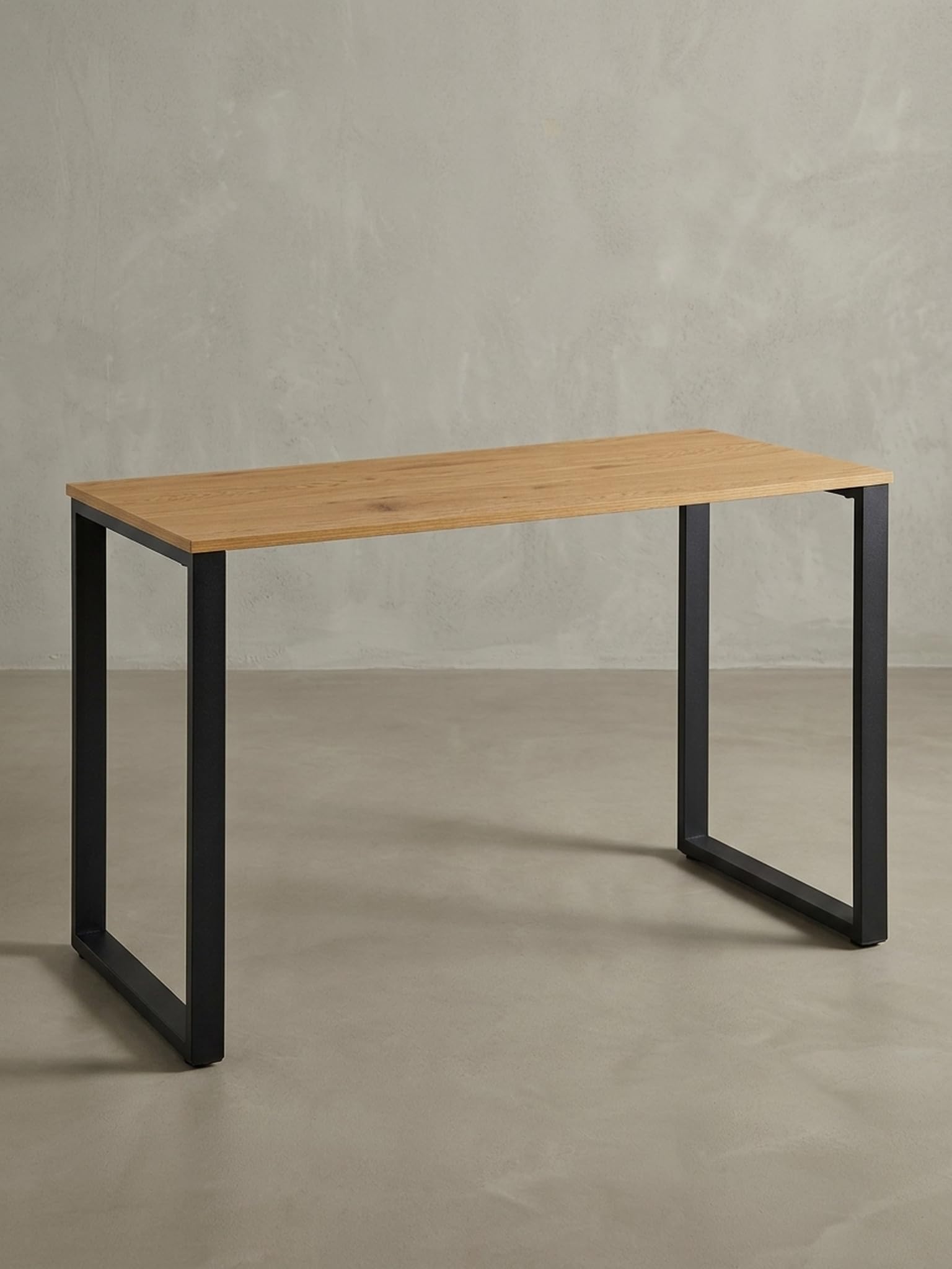 Schreibtisch Eiche-Dekor/Schwarz 120x60x76 cm Design Computertisch