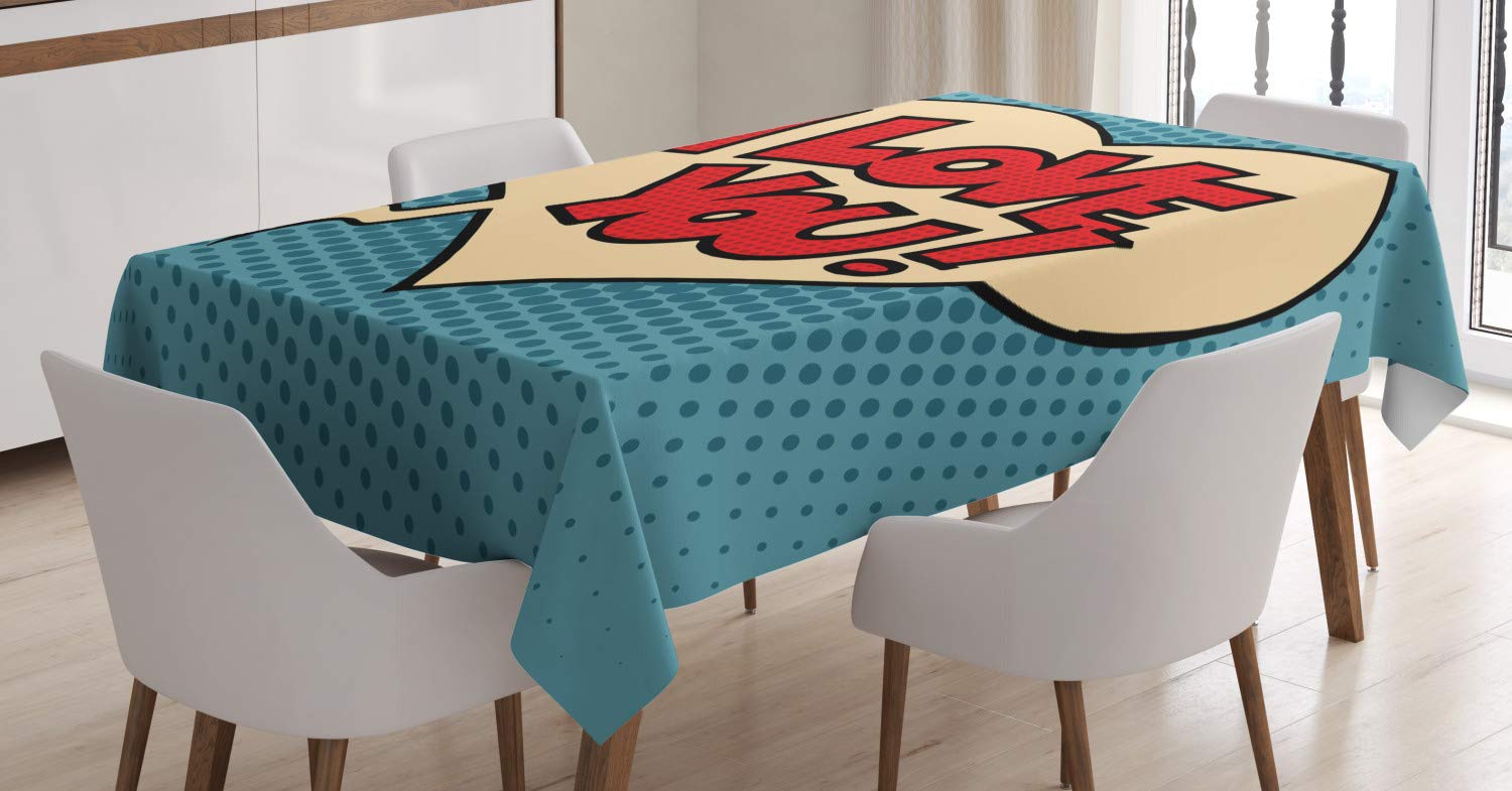 Tovaglia Rettangolare Pop Art Comics Orgoglio 140x240 Cm | Perfetta Per Pranzi E Cene In Famiglia, Impermeabile E Antimacchia