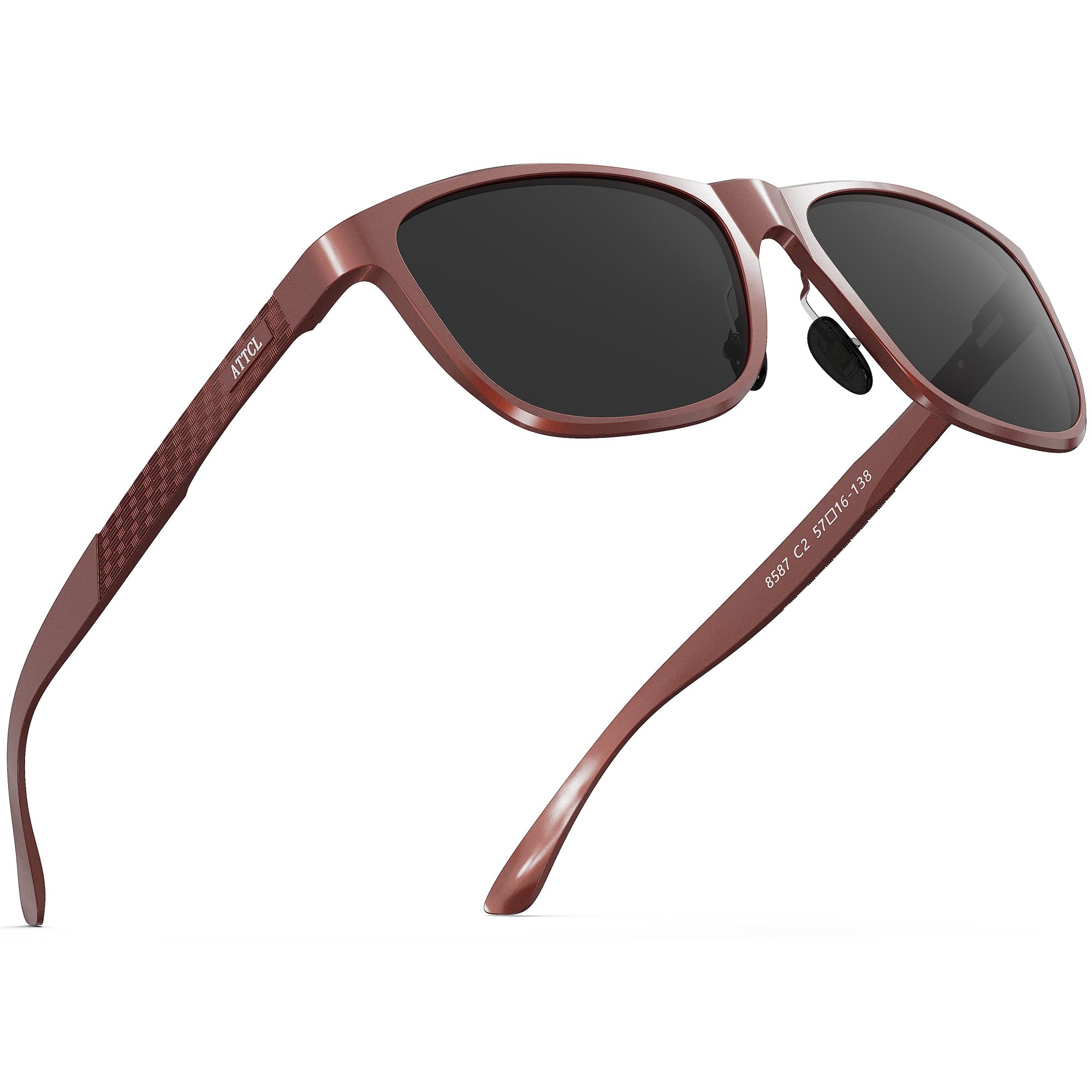 ATTCL Polarised Sunglasses Mens for Driving: UV400 Protection Square Shades AL-MG Metal Frame HD TAC Lens Hiking Travel — view 11