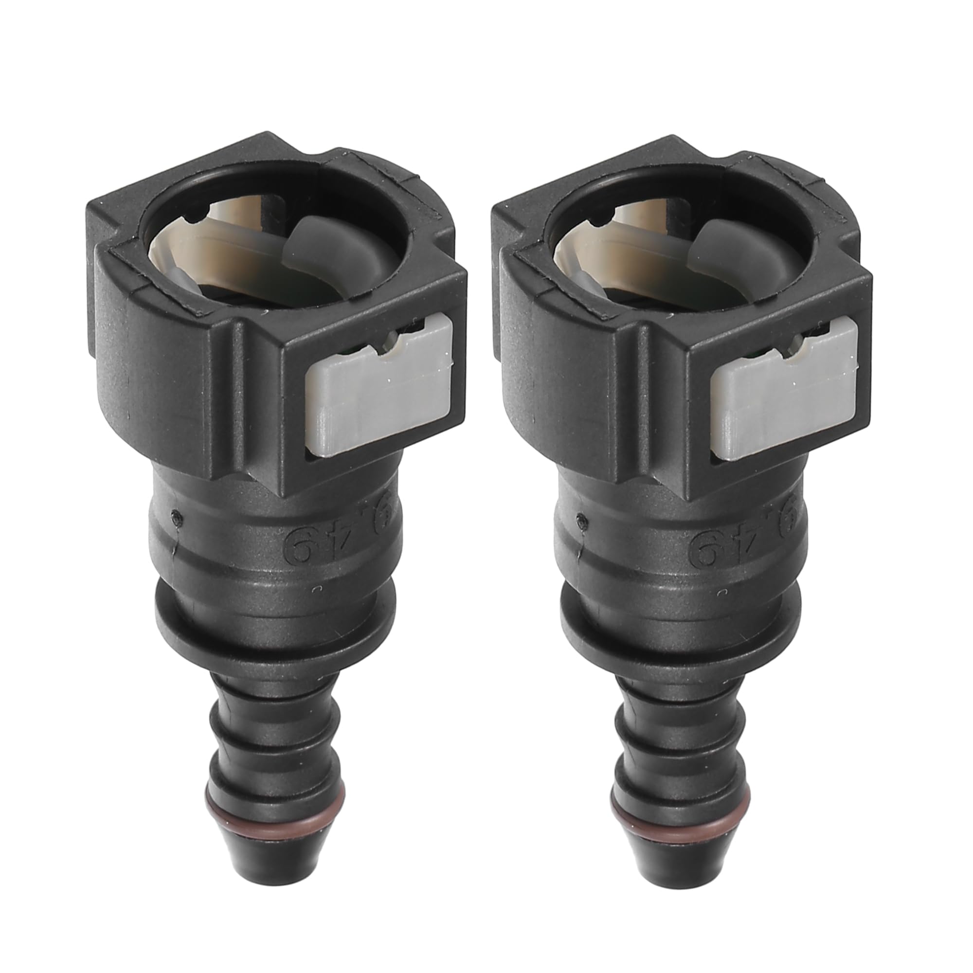 A ABSOPRO Conector Rápido De Combustible Para Automóvil, Gris, 2Pcs | Material: Plástico, Uso: Para Automóvil, Función: Conexión Rápida Y Sellado, Resistente A La Corrosión