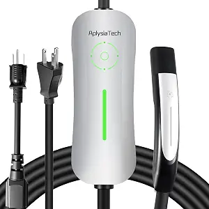 Level 1/2 EV Tesla Charger, 16A 120V/240V, 21FT Cable, NEMA 6-20 Plug, NEMA 5-15 Adapter, NACS Connector, Portable Wall Charger for Tesla Model Y/3/X/S