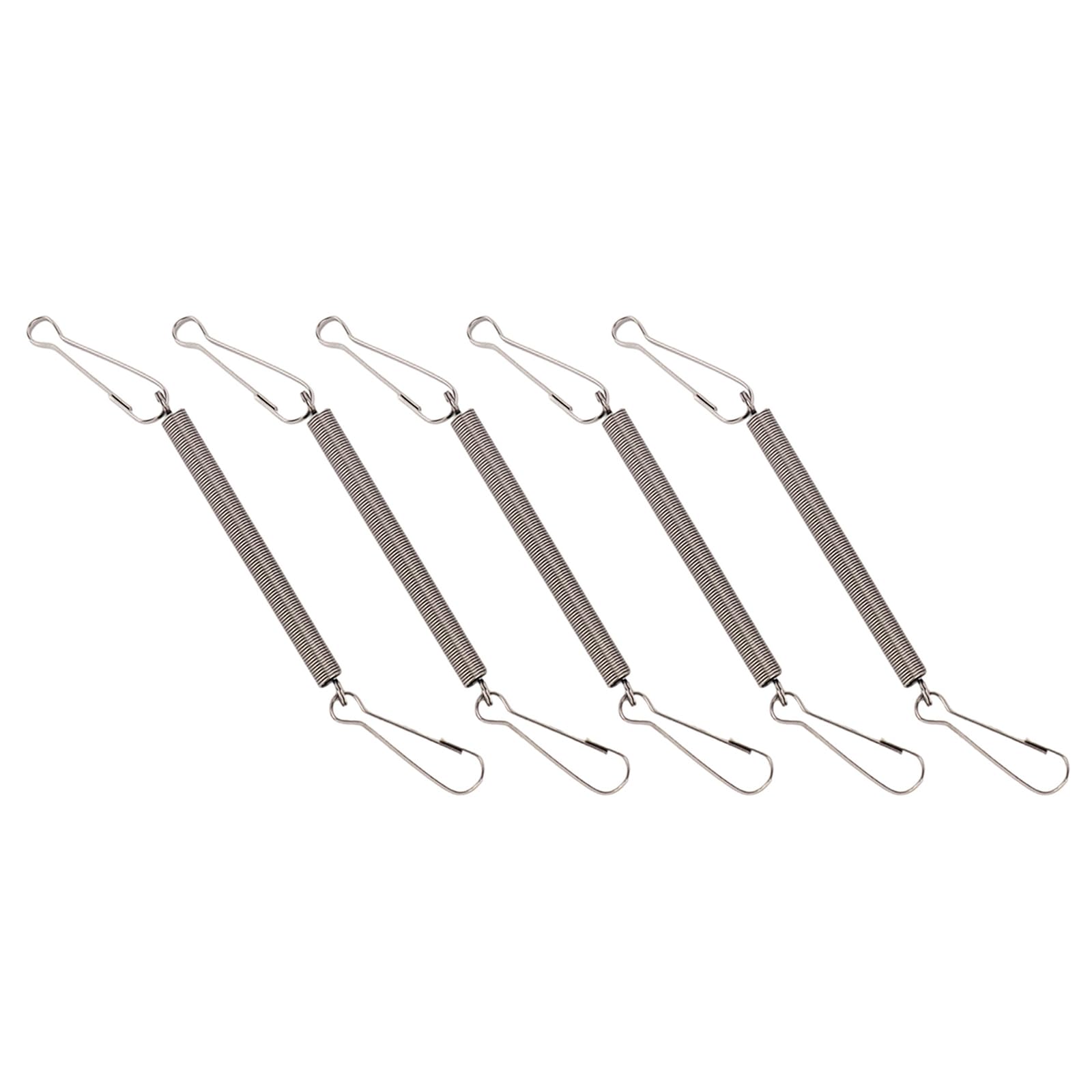 boxidixi 5PCS Replacement Springs with 2 Clips Stainless Steel 3.1'' Spring Fastening Water Drinking Bottle for Hamster Spring Clips Clamps