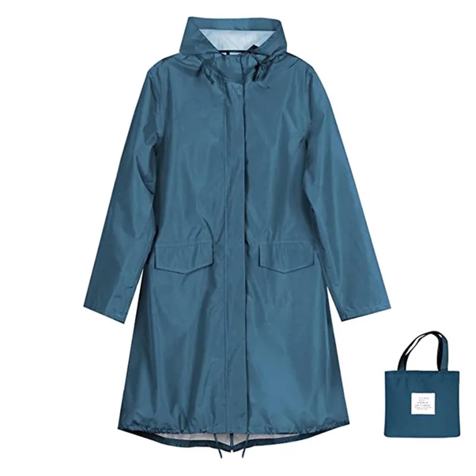 Poncho De Lluvia Abrigos de lluvia for mujeres y hombres, abrigo largo impermeable, poncho ligero, chaqueta larga secado rápido con capucha Para Senderismo