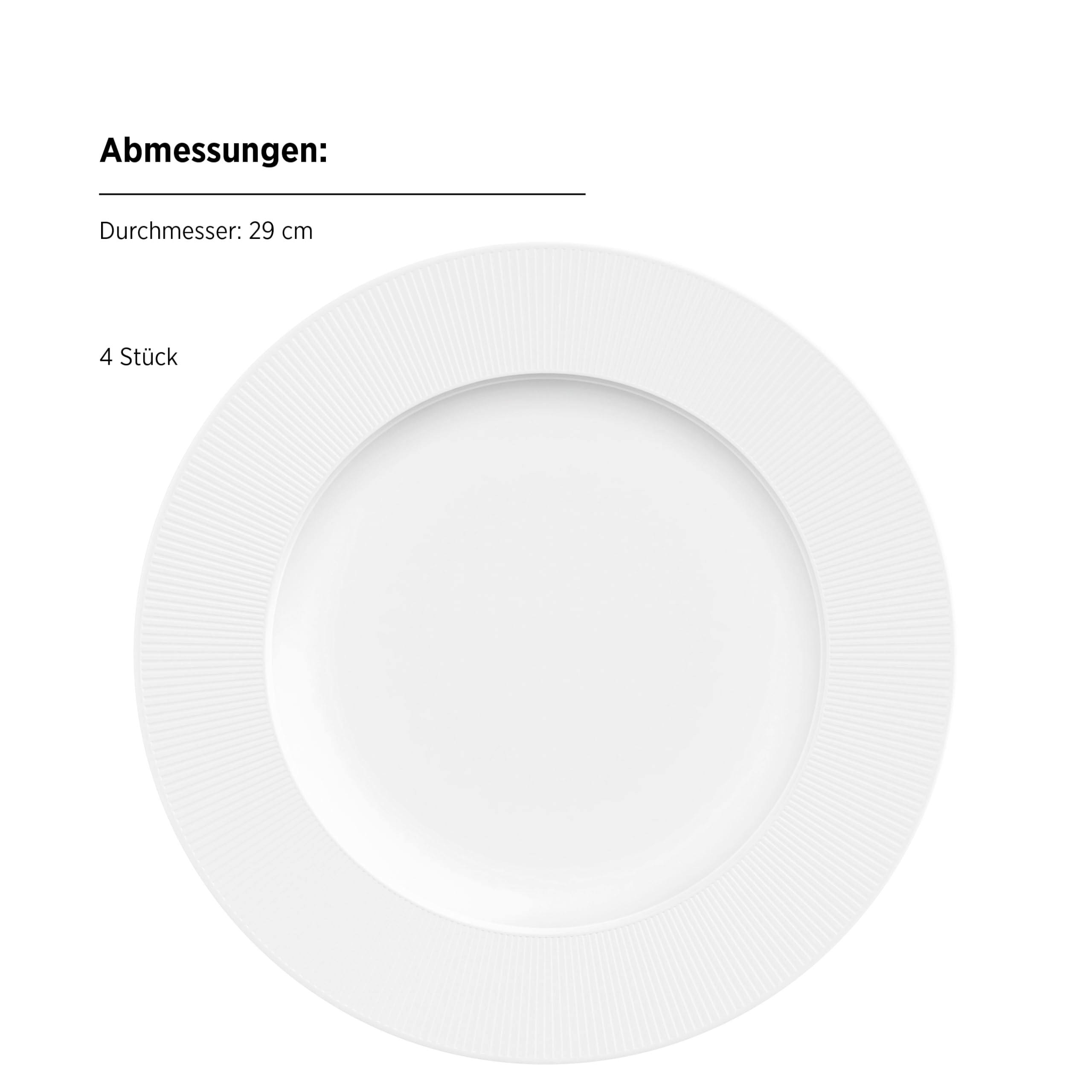 MÄSER Teller-Set, Porzellan Raio