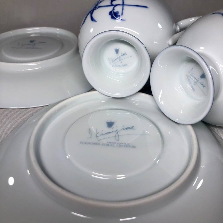 深川製磁 君島一郎 稀少な廃番品✨深川製磁×君島一郎 コラボ ロイヤルブルー カップ