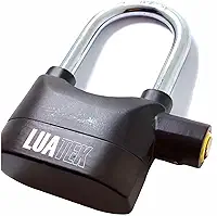 Cadeado com Alarme Sirene Grande Anti furto 110db Som Alto Segurança