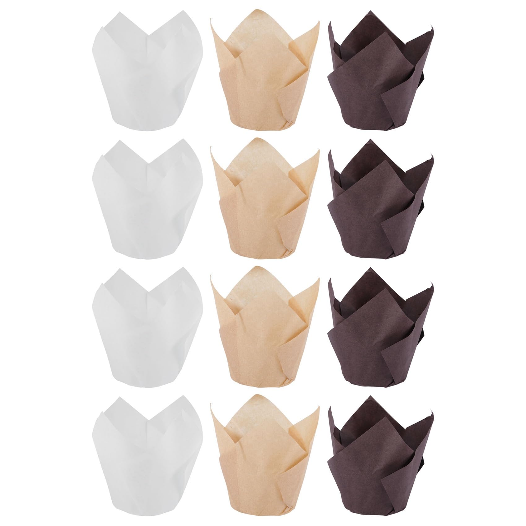 Tasses de cuisson de cupcake de tulipe antiadhésives pour éviter les gâteaux collés au moule