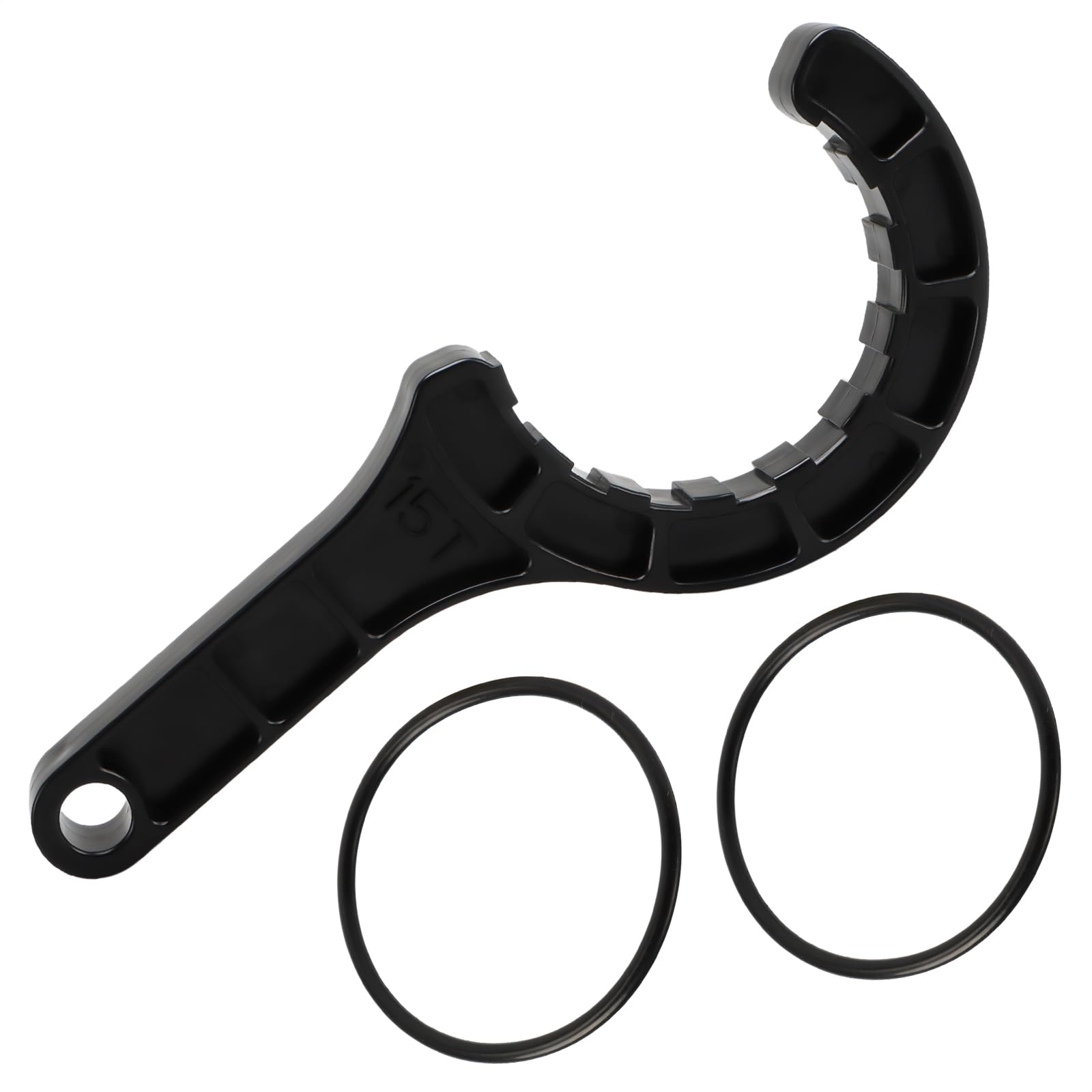 RUHUALIFE Upgraded Salt Water Chlorinator Pool Tool Wrench, Pool Salt Cell Wrench with 2 O-Rings Compatible With Hayward GLX-Cell 2" Union 15 Pads