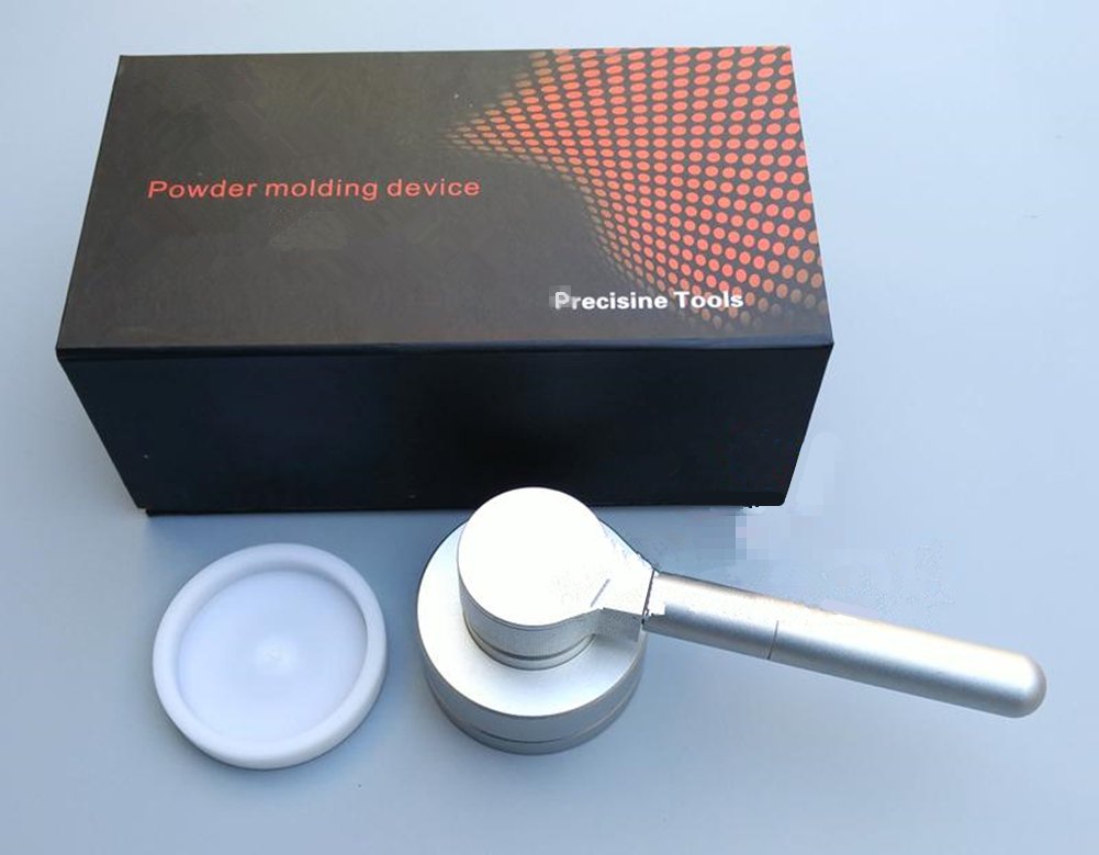 GLTL powder molding device, Whiteness test applied to powder particle samples