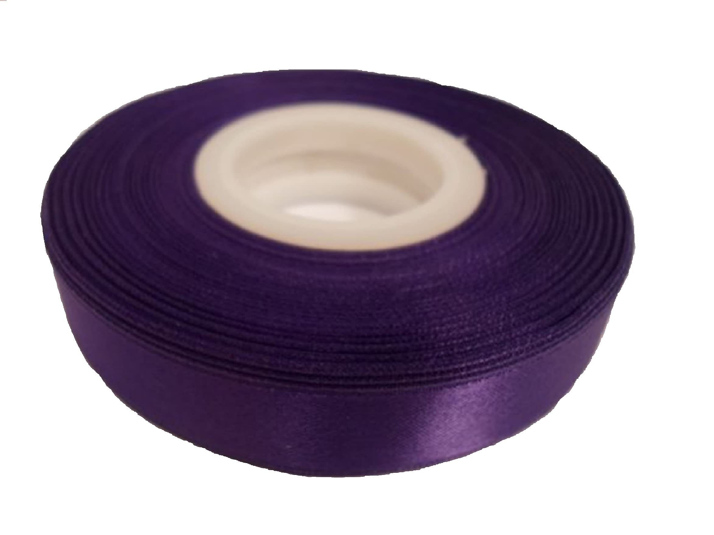 22 Meters Satin Ribbon 10mm (Purple) for Gifts Wrap, Sewing, Party, Home Decorations, Bows, Dress, Wedding, Christmas, Events, Crafts and Much More