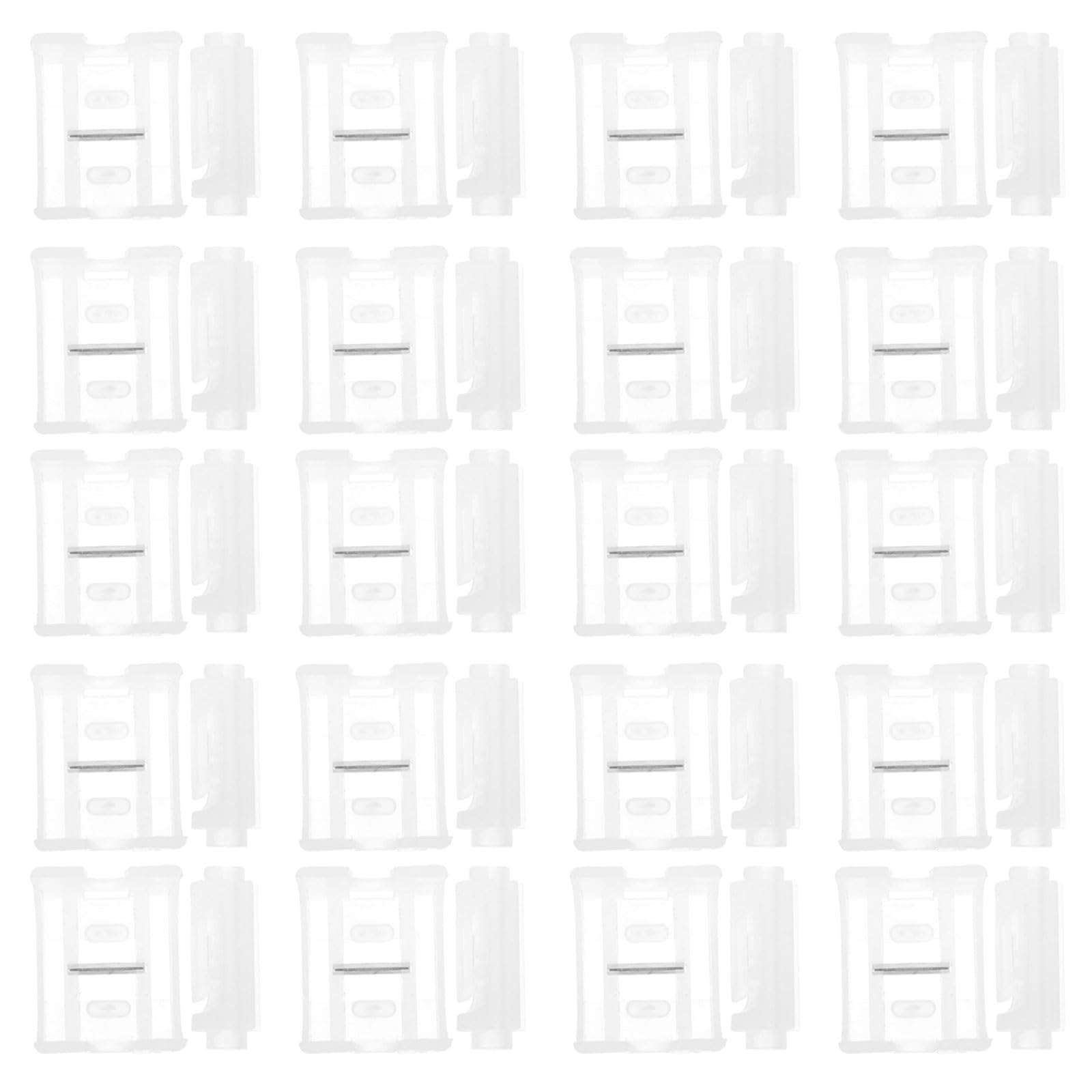 Msioytog 20Pcs Blind Brackets with 1 Blind Cord Winder Window Blinds Mounting Bracket Clip Blinds Cord Holder Replacement Holder