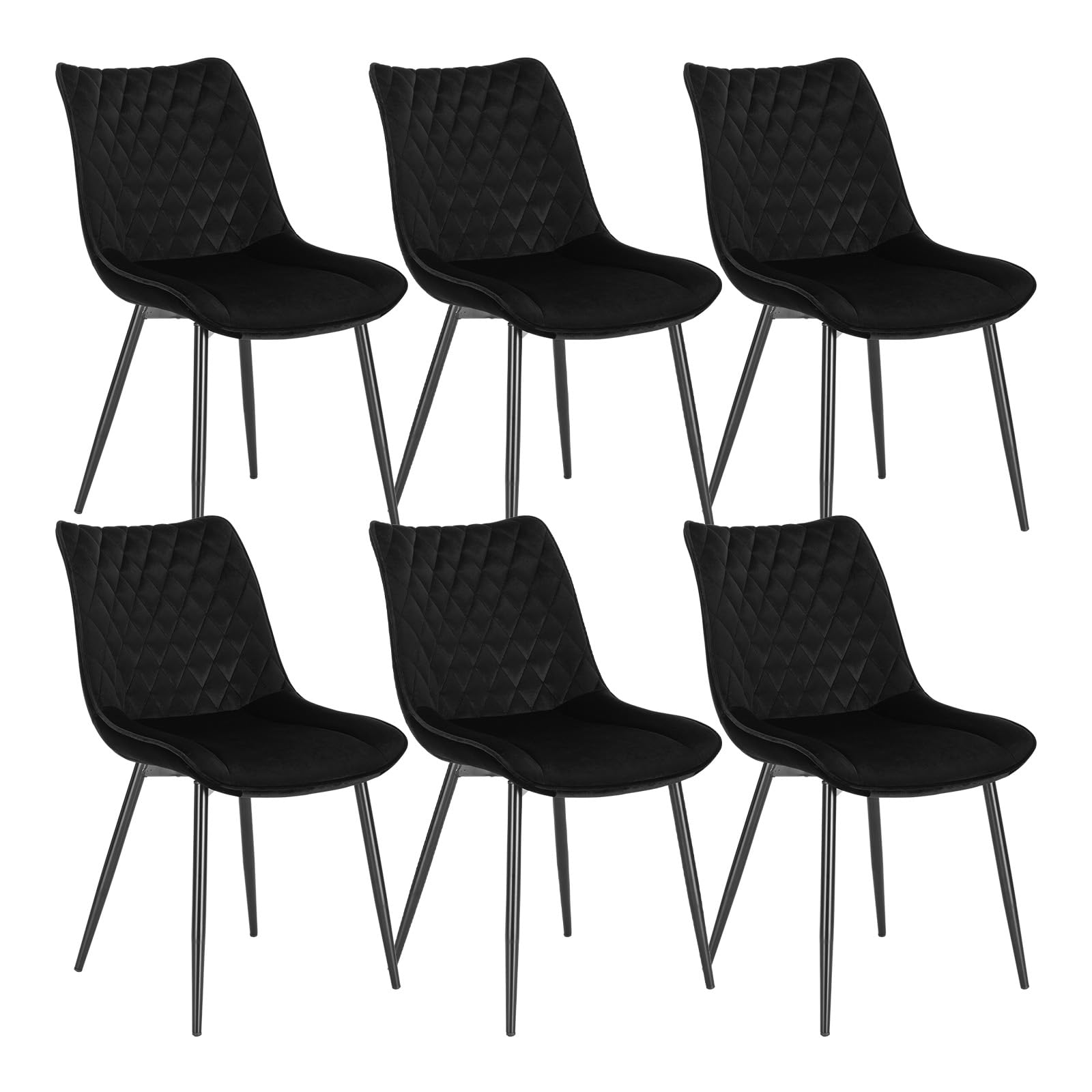 Sponsored Ad – WOLTU Dining Chairs Set of 6 - Kitchen & Living Room Velvet Reception Chairs with Backrest and Padded Seat