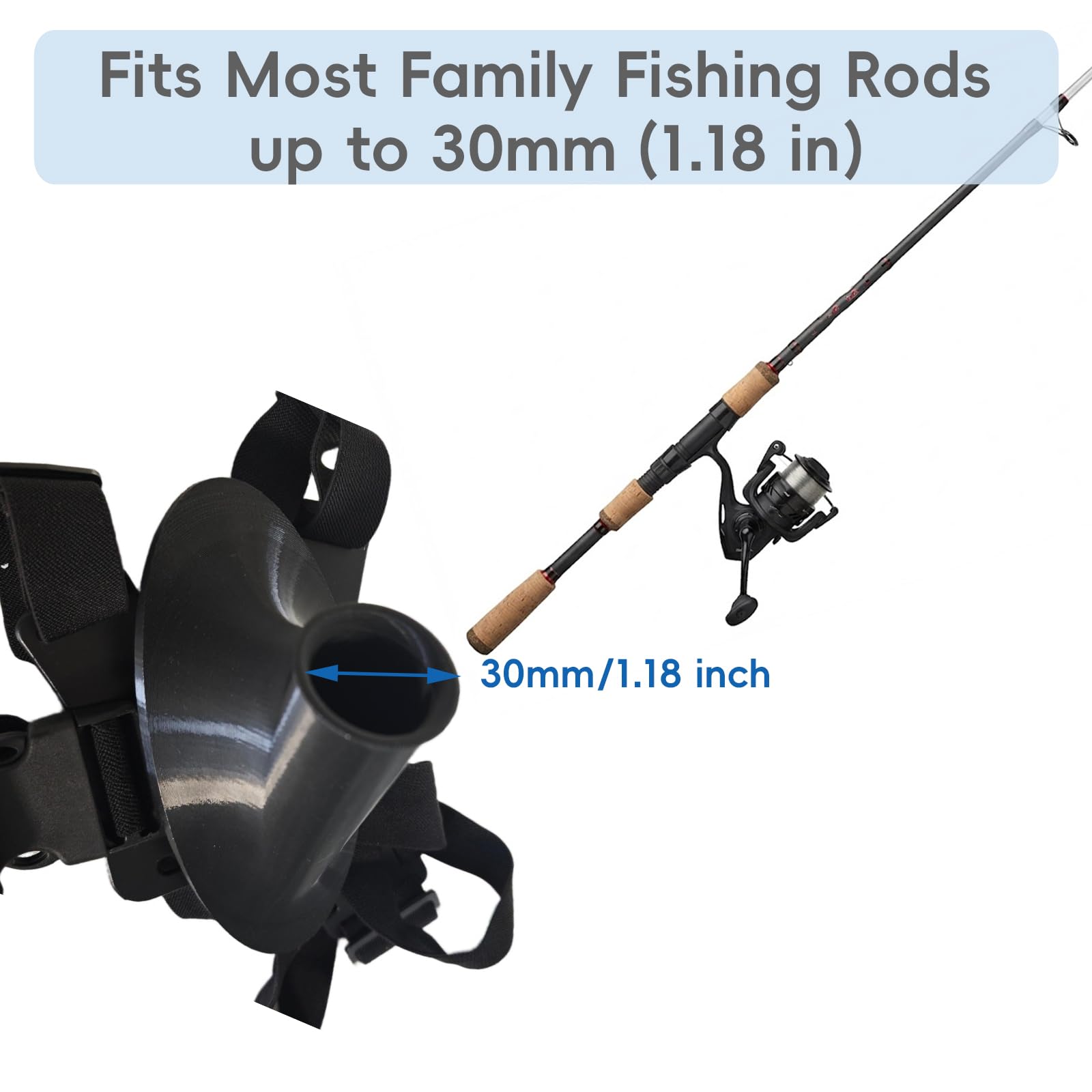 one handed fishing rod holder Amazon.com: Fishing Rod Holder one Hand, Fishing Rod Holder for Women & one  arm & Disabled Fishmen & Muscle Weakness, Fits Rods Butt ≤30mm : Sports &  Outdoors
