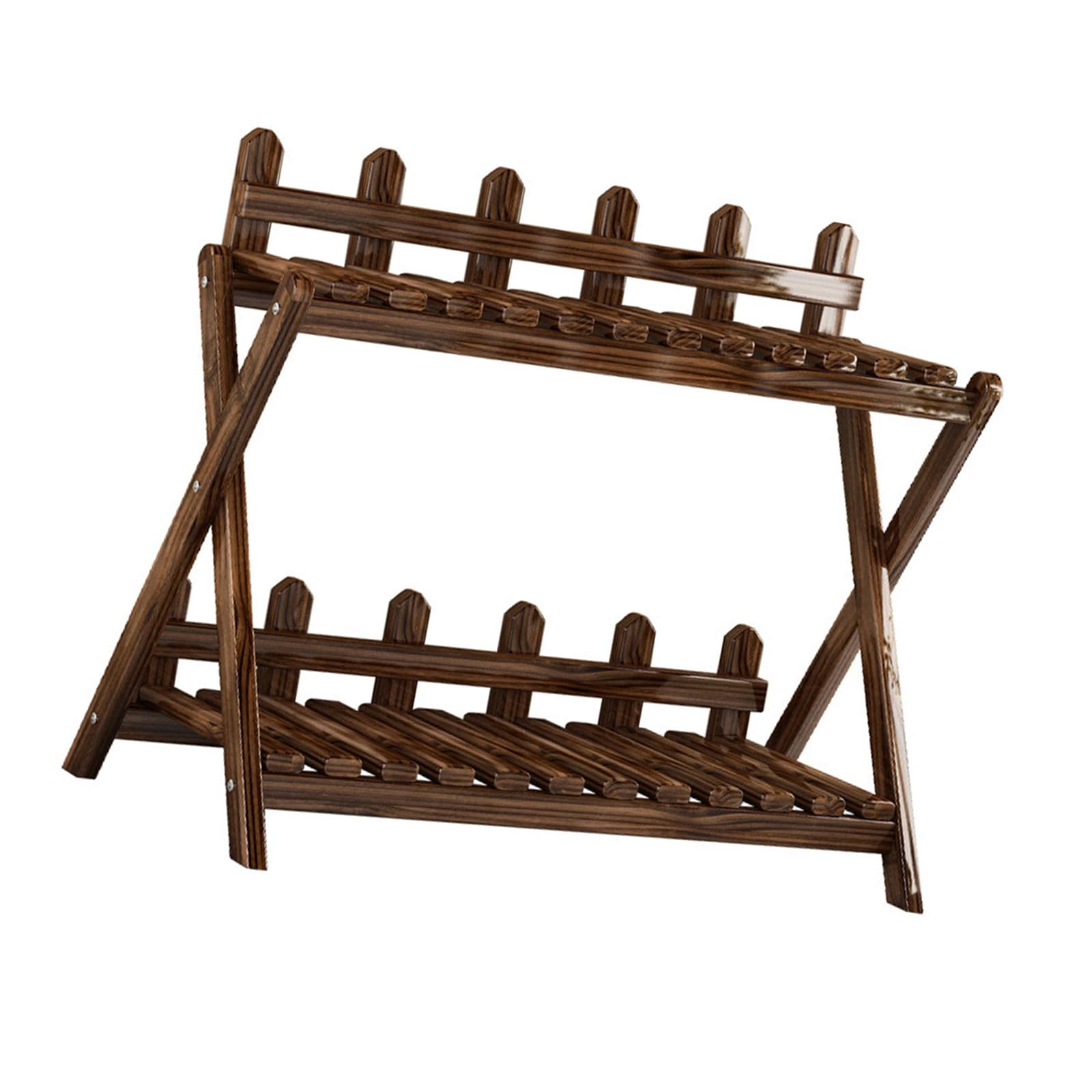 Zeiwohndc Bucolic Multipurpose Storage Shelf Space Saving Plant Rack Ideal for Displaying Green or Storing Essentials Indoor Plant Shelf