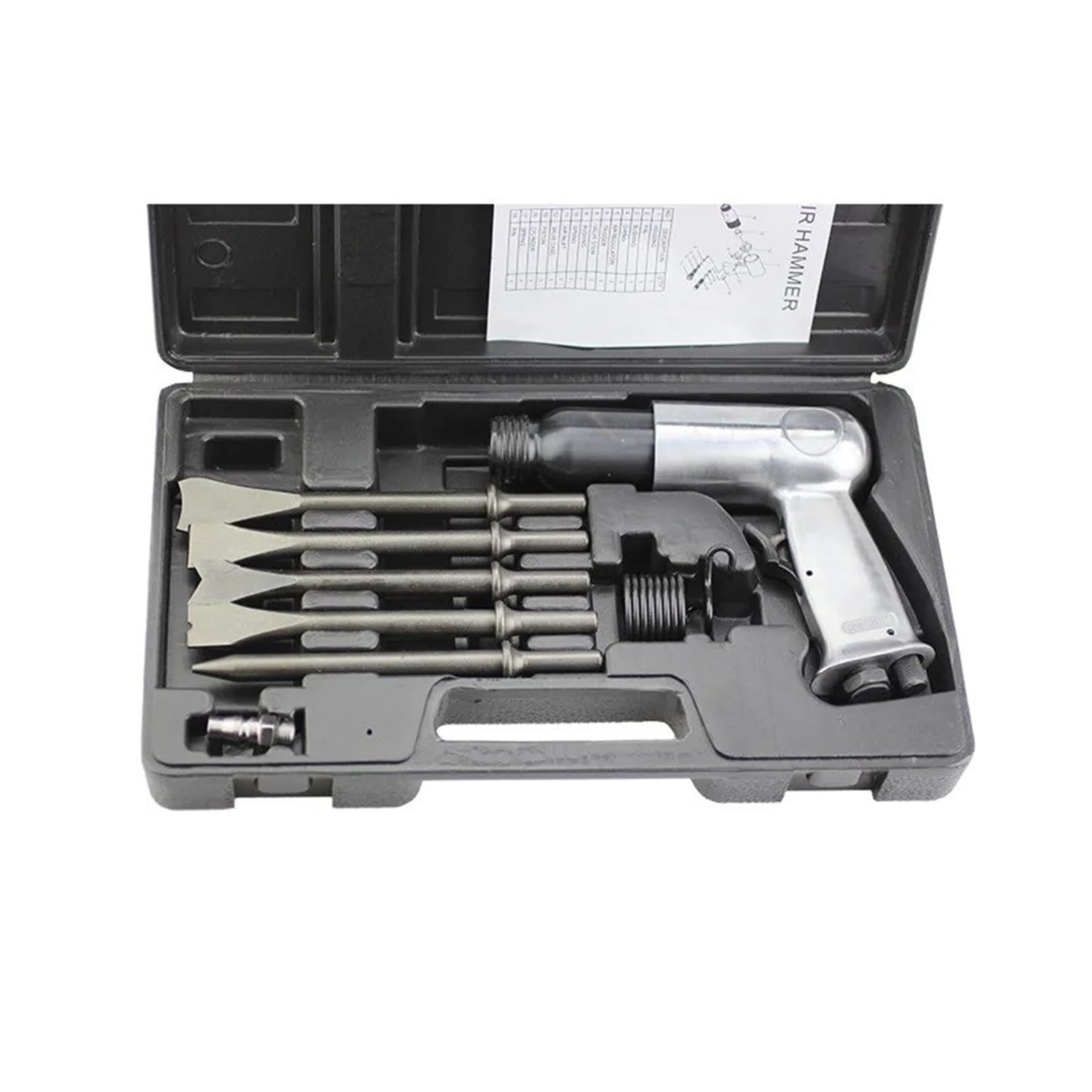 Młot Pneumatyczny, Łopata pneumatyczna Młot pneumatyczny Wiatrowy klocek hamulcowy Usuwanie rdzy Dłuto głowicy pistoletu(150 air shovel set)