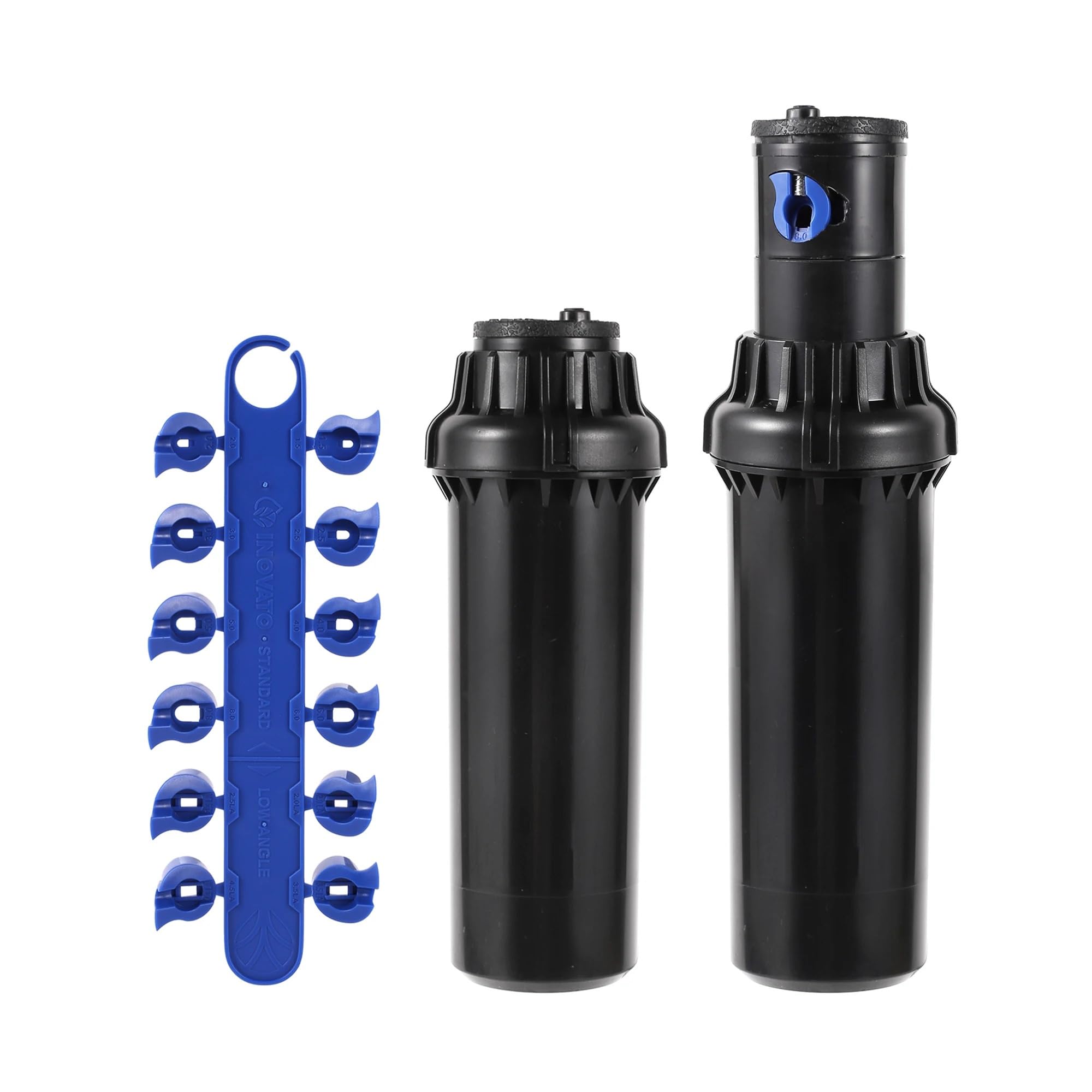 Irrigatore Rotante for Prato da Giardino, 3/4" 40°~360°, Regolabile, a Scomparsa, con 12 ugelli di Ricambio, irrigazione a spruzzo for
