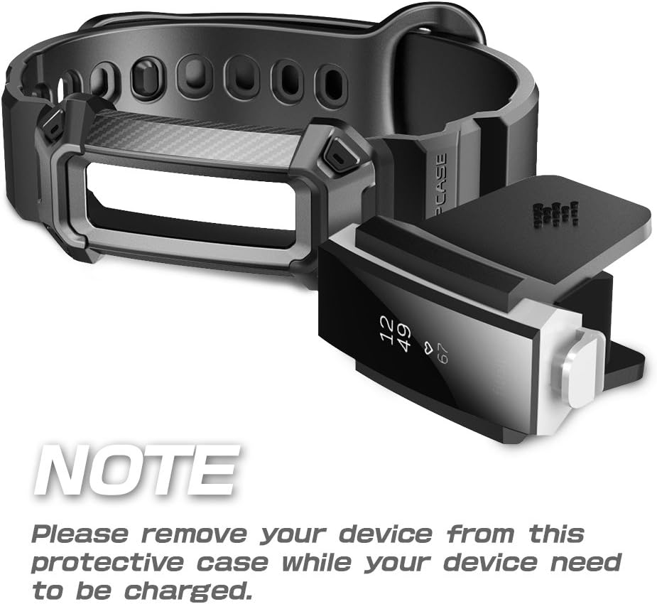 SUPCASE Unicorn Beetle Pro Bands with Case for Fitbit Alta HR/Fitbit Alta (Black) - Image 4