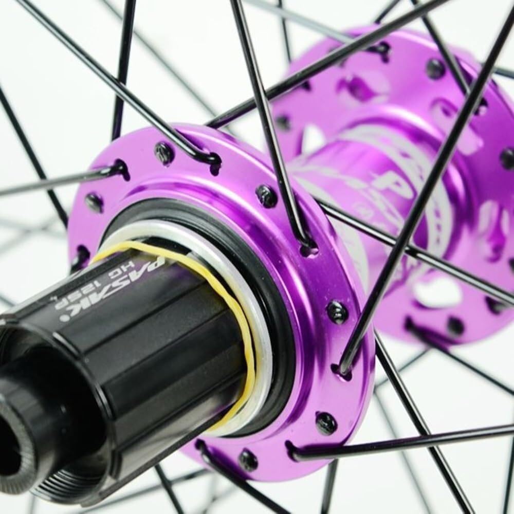 Ruote Perno Passante MTB Set Ruote 26, 27,5 E 29 Pollici, Freno Disco Mozzi Con Cuscinetti, Cassetta 8, 9, 10, 11 E 12 Velocità,Cerchi Anteriori E Posteriori Mountain Bike