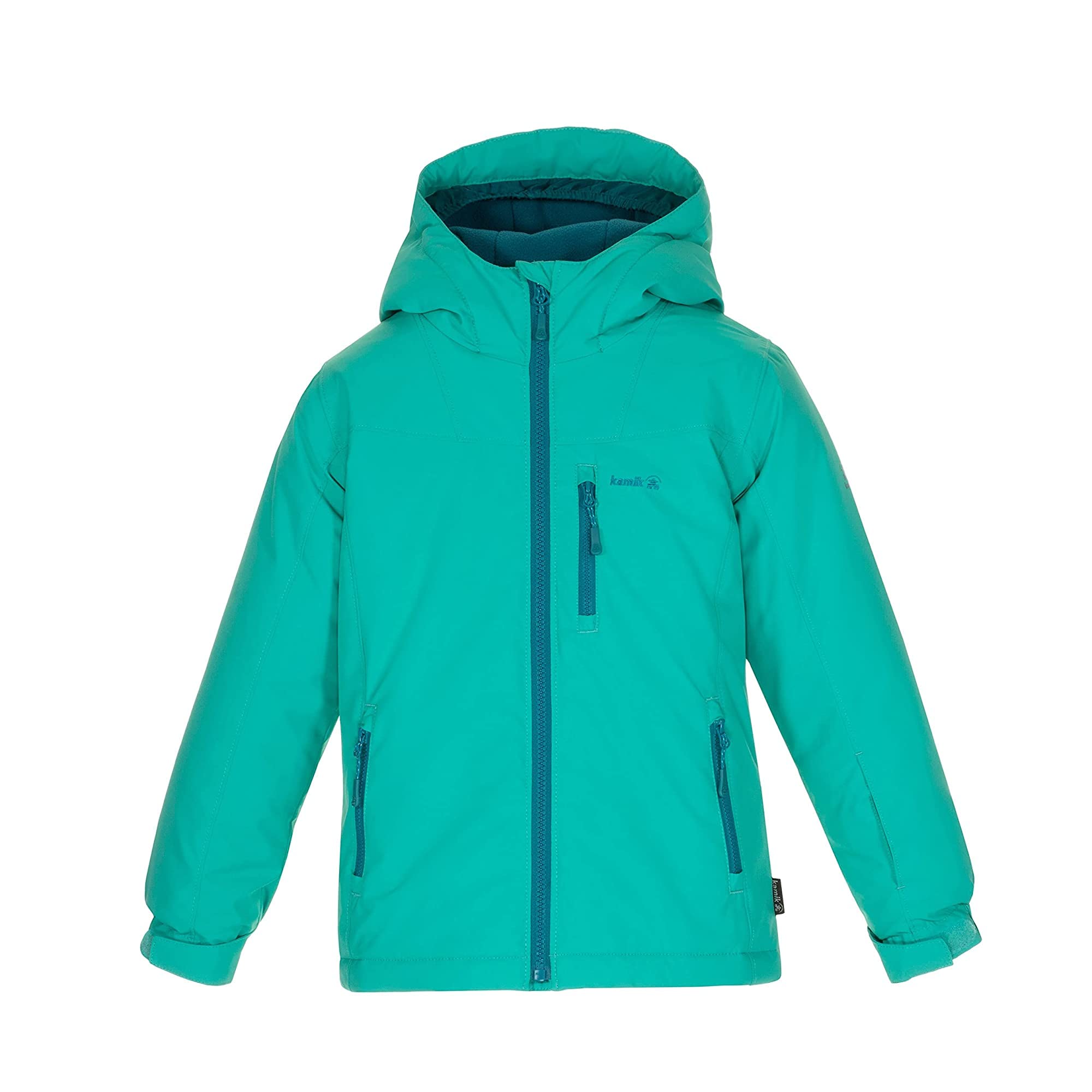 Kamik Girl's Amber Insulated Jacket (Toddler/Little Kids/Big Kids) Lagoon/Harbor 4 Toddler