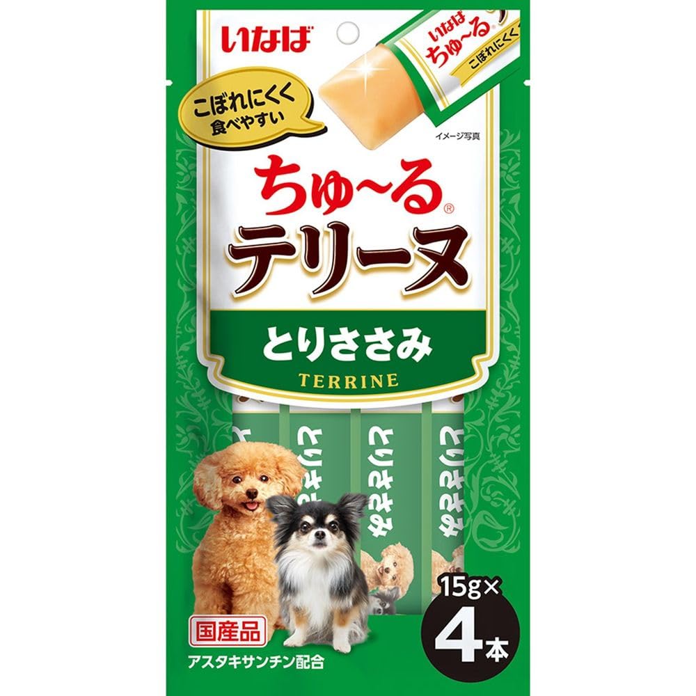 Amazon | ちゅ～るテリーヌ とりささみ 15g×4本 | いなば | ビスケット