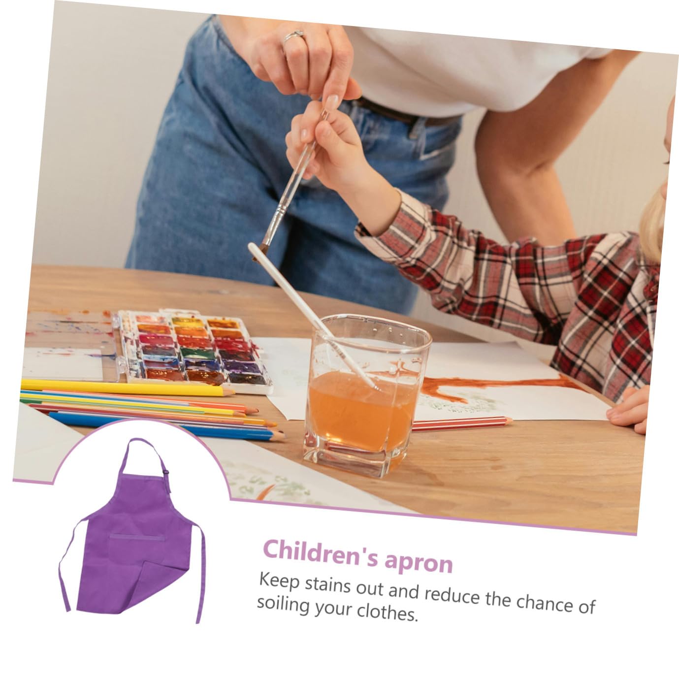 BESTonZON Set Da 3 Pezzi Set Da Gioco Per Bambini Chef Grembiule Per Bambini Grembiule Da Pittura Per Kit Per Cappello Per Cappello Da Cuoco Per Abito Bambino
