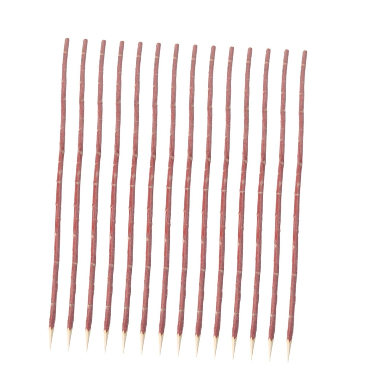 100 Pezzi Forchette Barbecue Legno Naturale Sicuro Pulito Legno Comodo Impugnare Carne Deliziosa Piccoli Negozi Barbecue All'aperto Pratica Famiglia
