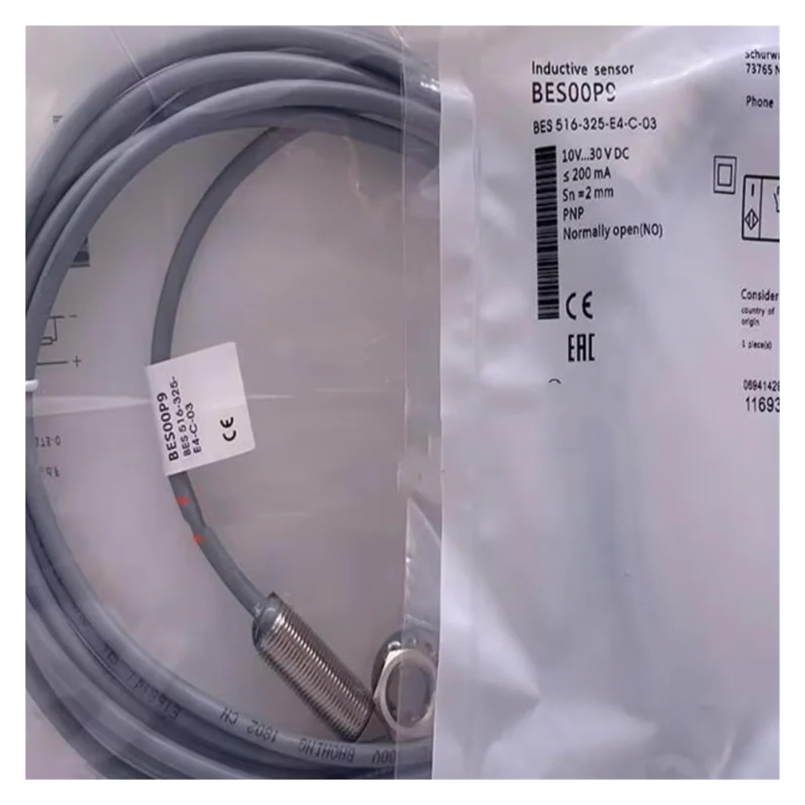BALYDLUL 3pcs proximity switch BES00P9 516-325-E4-C-03