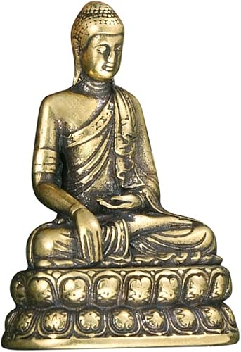 Yardwe Estatua de Buda Zen Decor para Salas de Casa, estatuas de jardín, estatuas de jardín al aire libre, estatua de Buda sentada, estatua de Buda